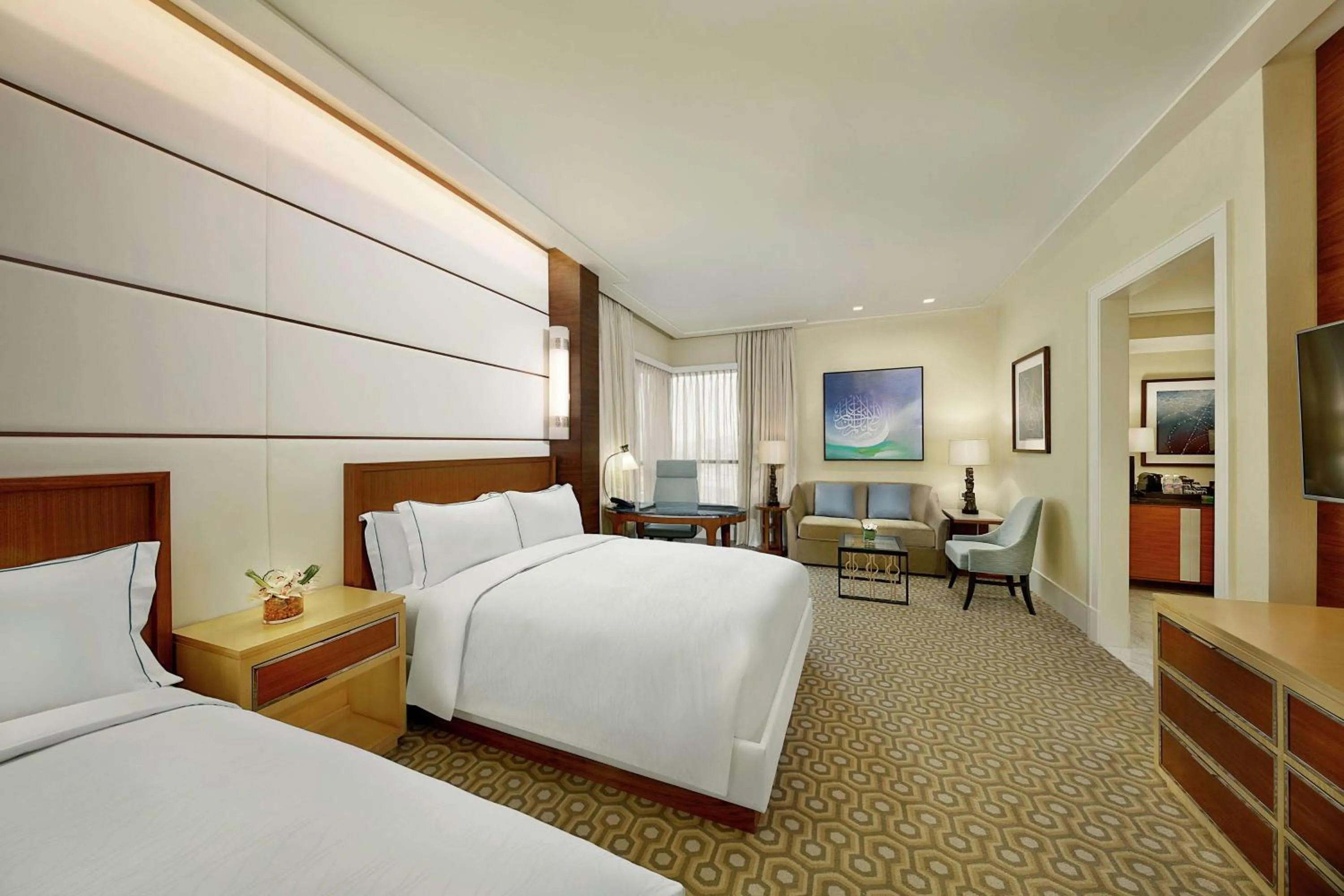 Photo of the whole room, Bed in Conrad Jabal Omar Makkah