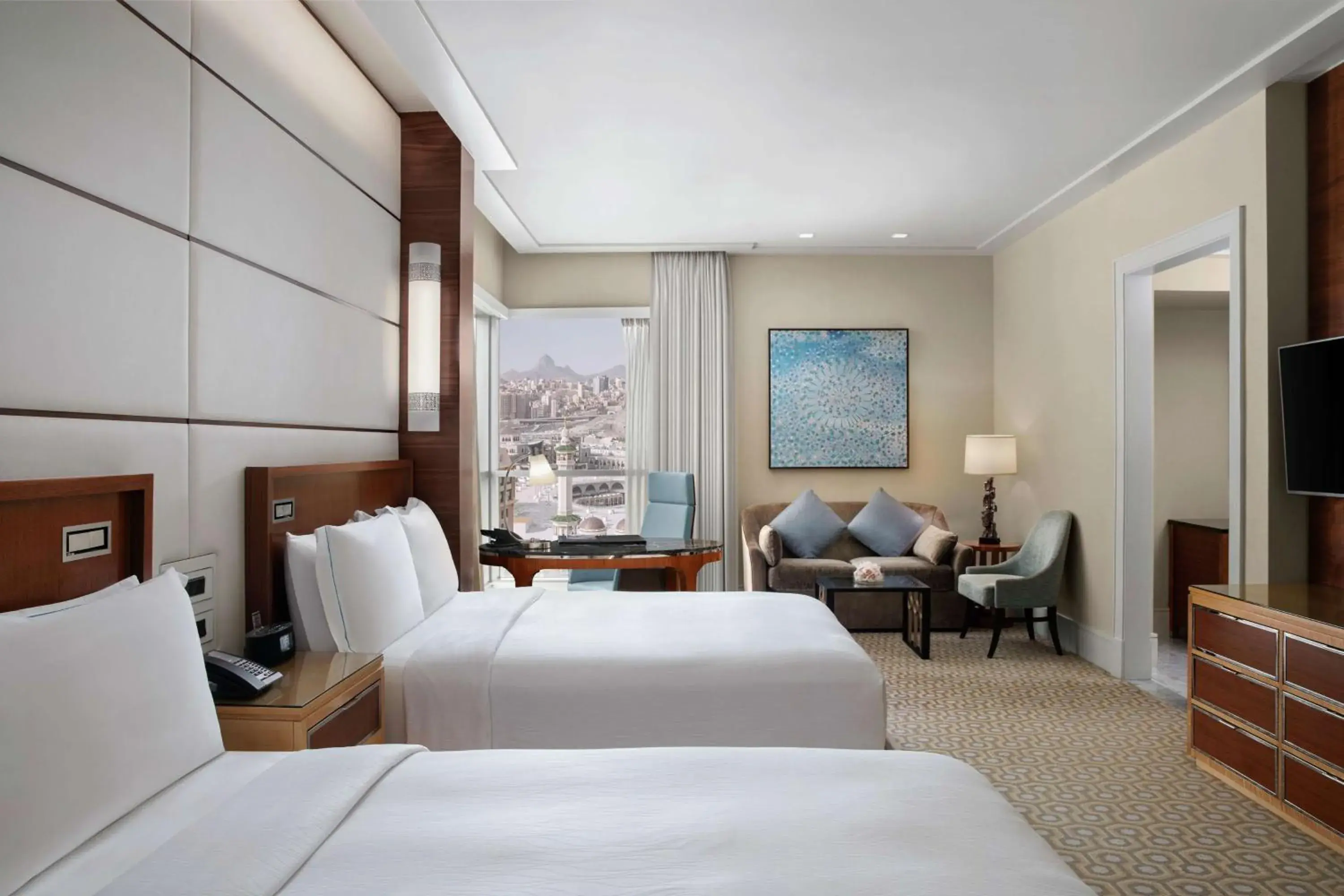 Bed in Conrad Jabal Omar Makkah Bed in Conrad Jabal Omar Makkah