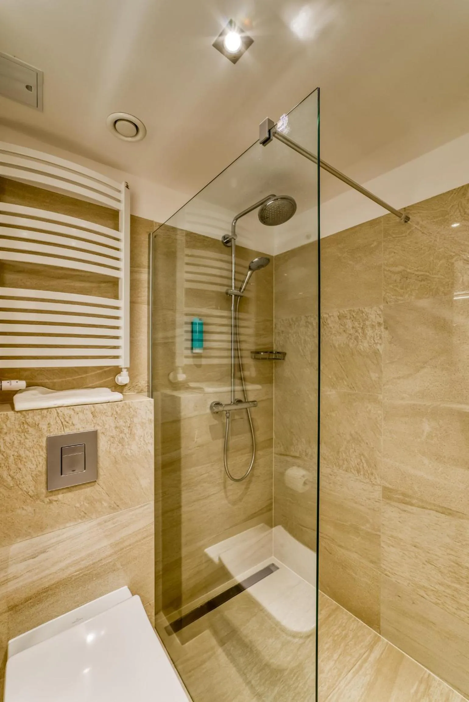 Shower in Hotel White