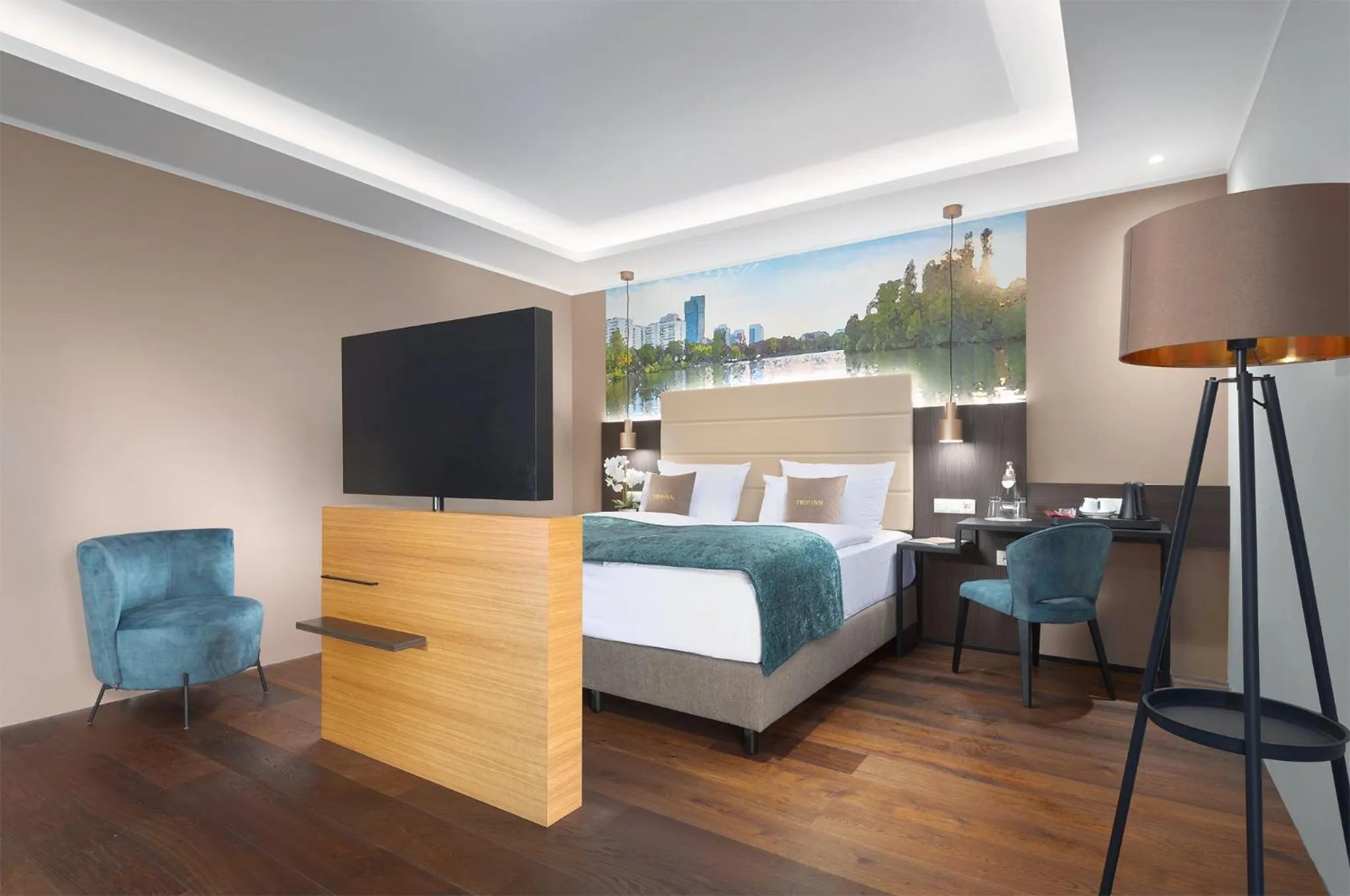 Bed in Trip Inn Hotel Frankfurt-Offenbach