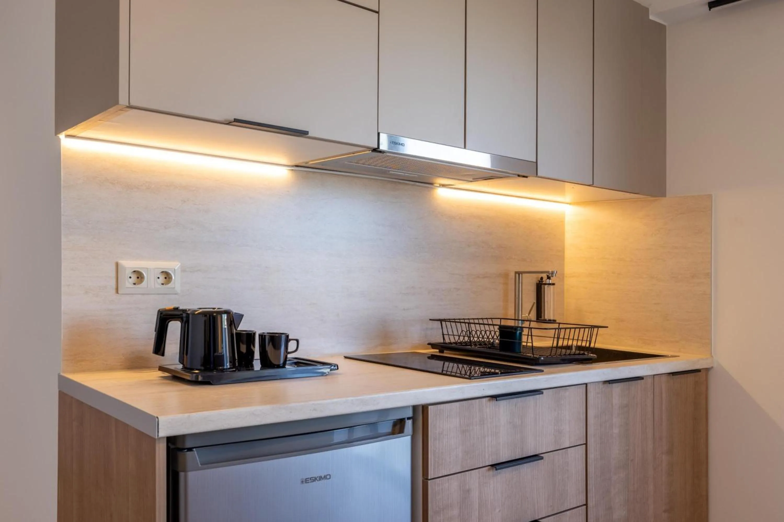 Kitchen or kitchenette in Sokio Attiki Hotel, BW Premier Collection