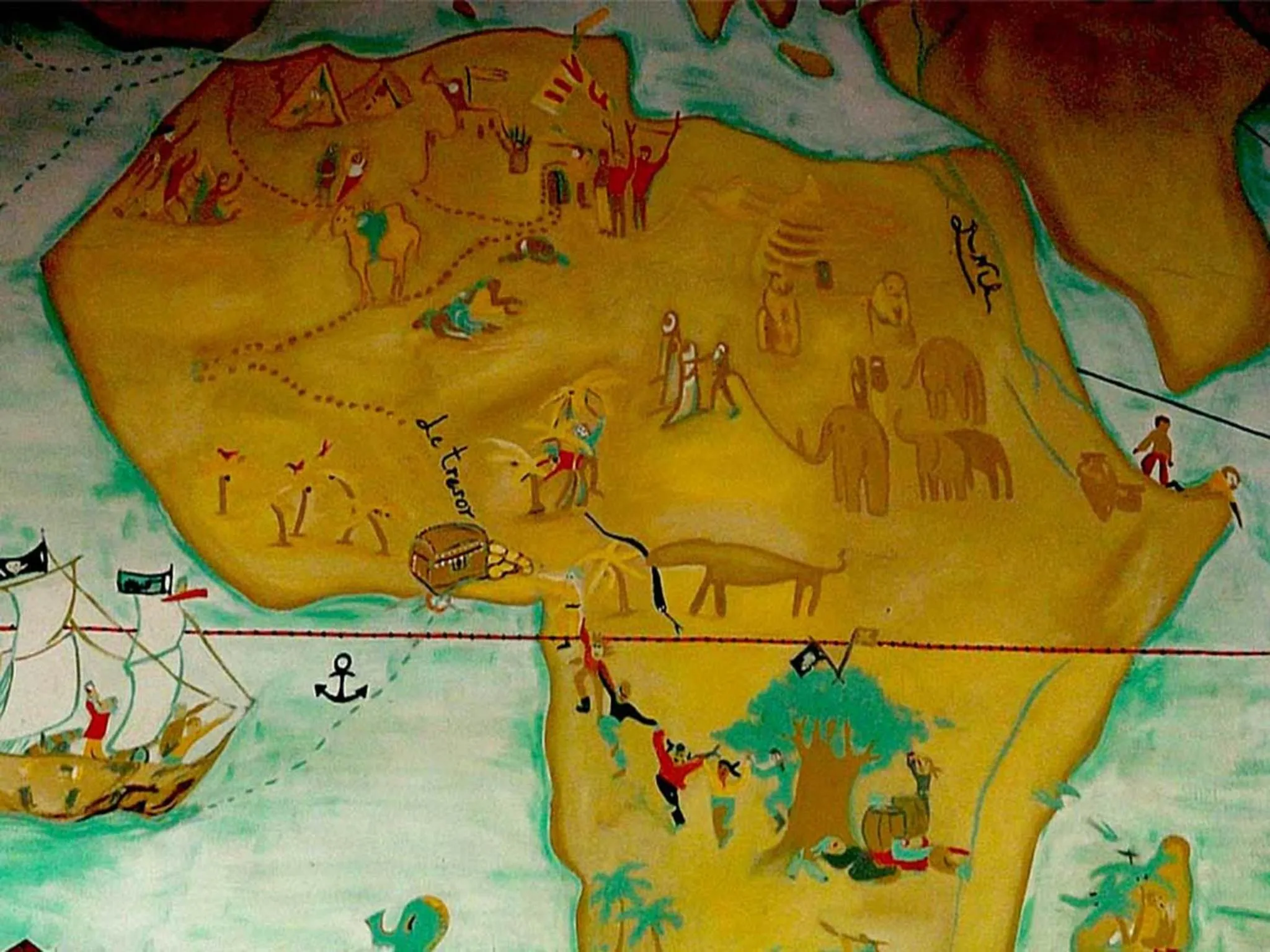 Patio in Hotel Village Vacances Awale Plage