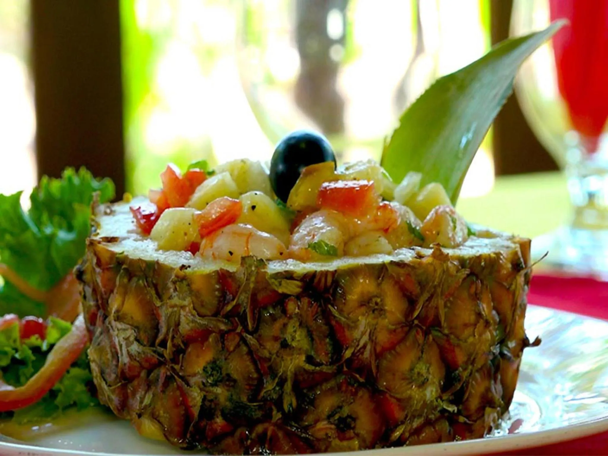 Patio in Hotel Village Vacances Awale Plage