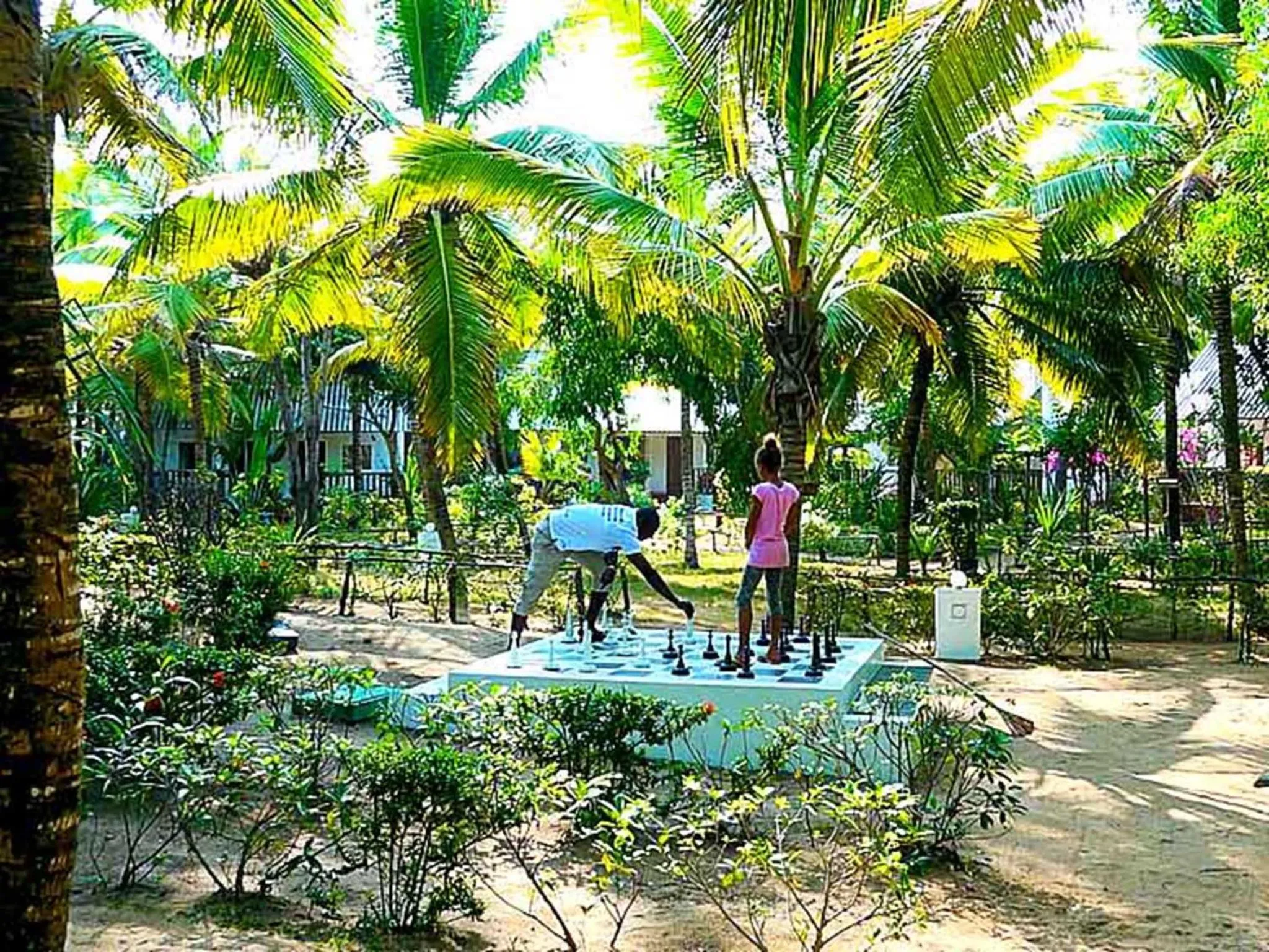 Patio in Hotel Village Vacances Awale Plage