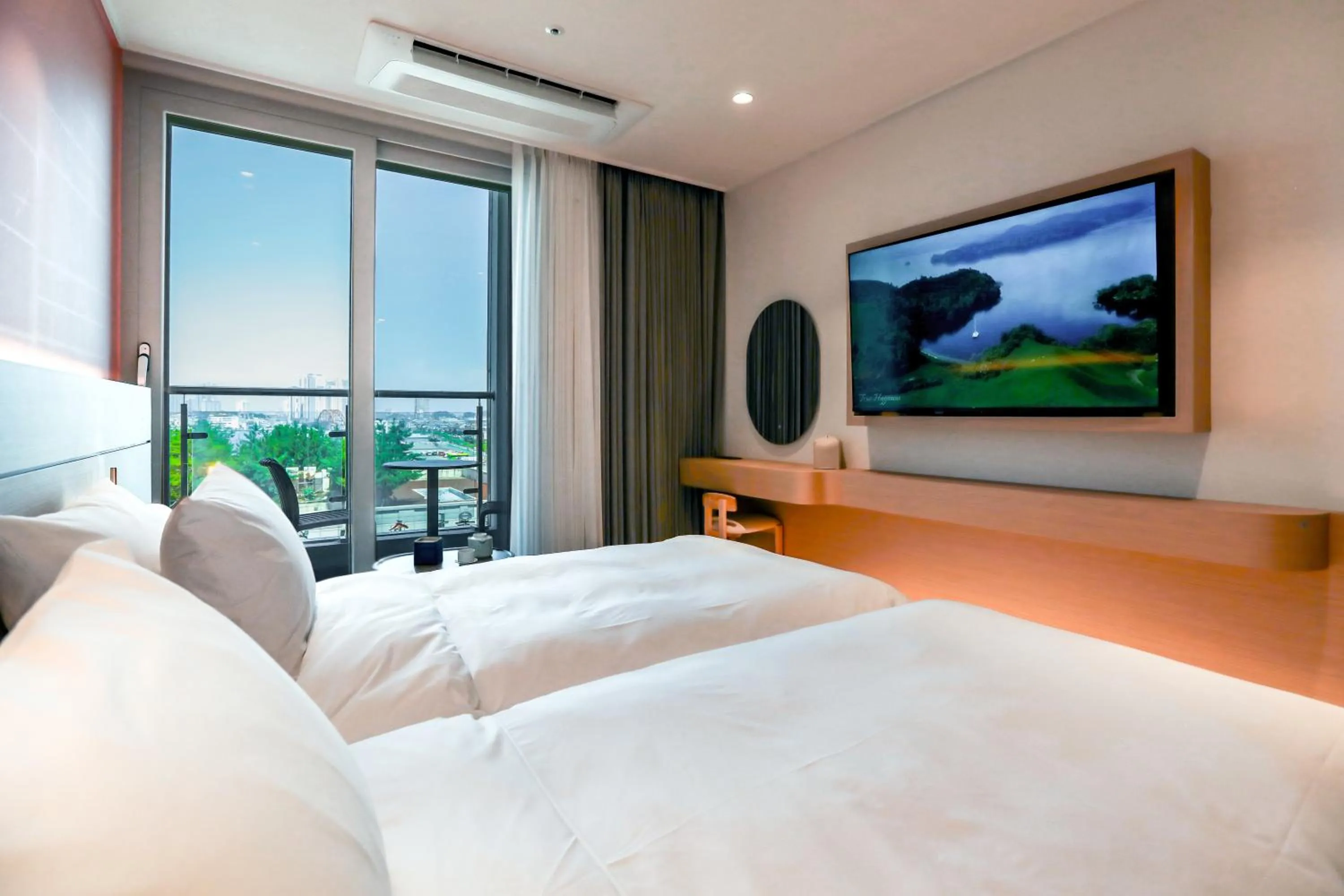 Bed in Hotelaround Sokcho