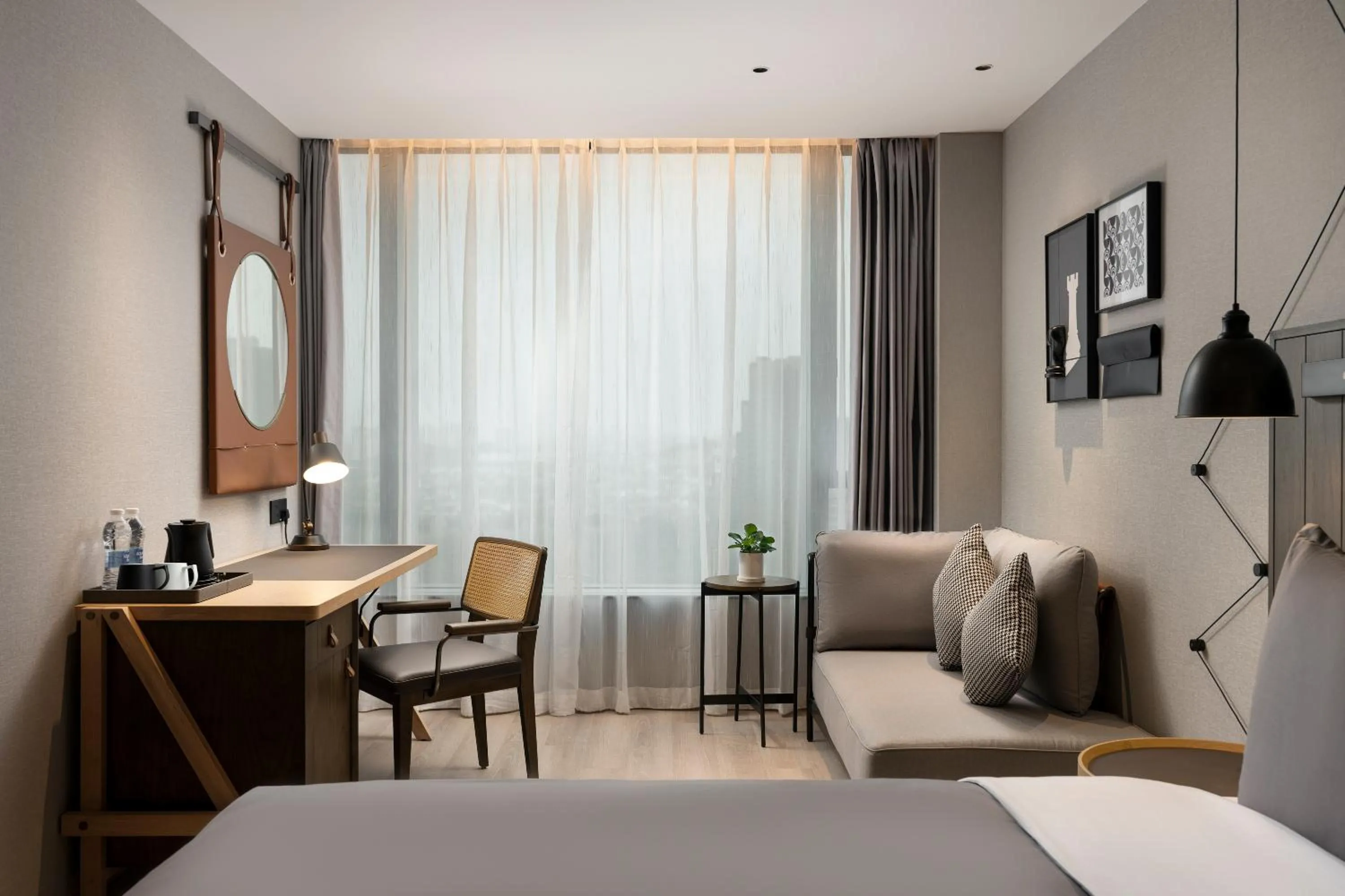 Seating area, Bed in Guangzhou Zengcheng Tongpai Hotel