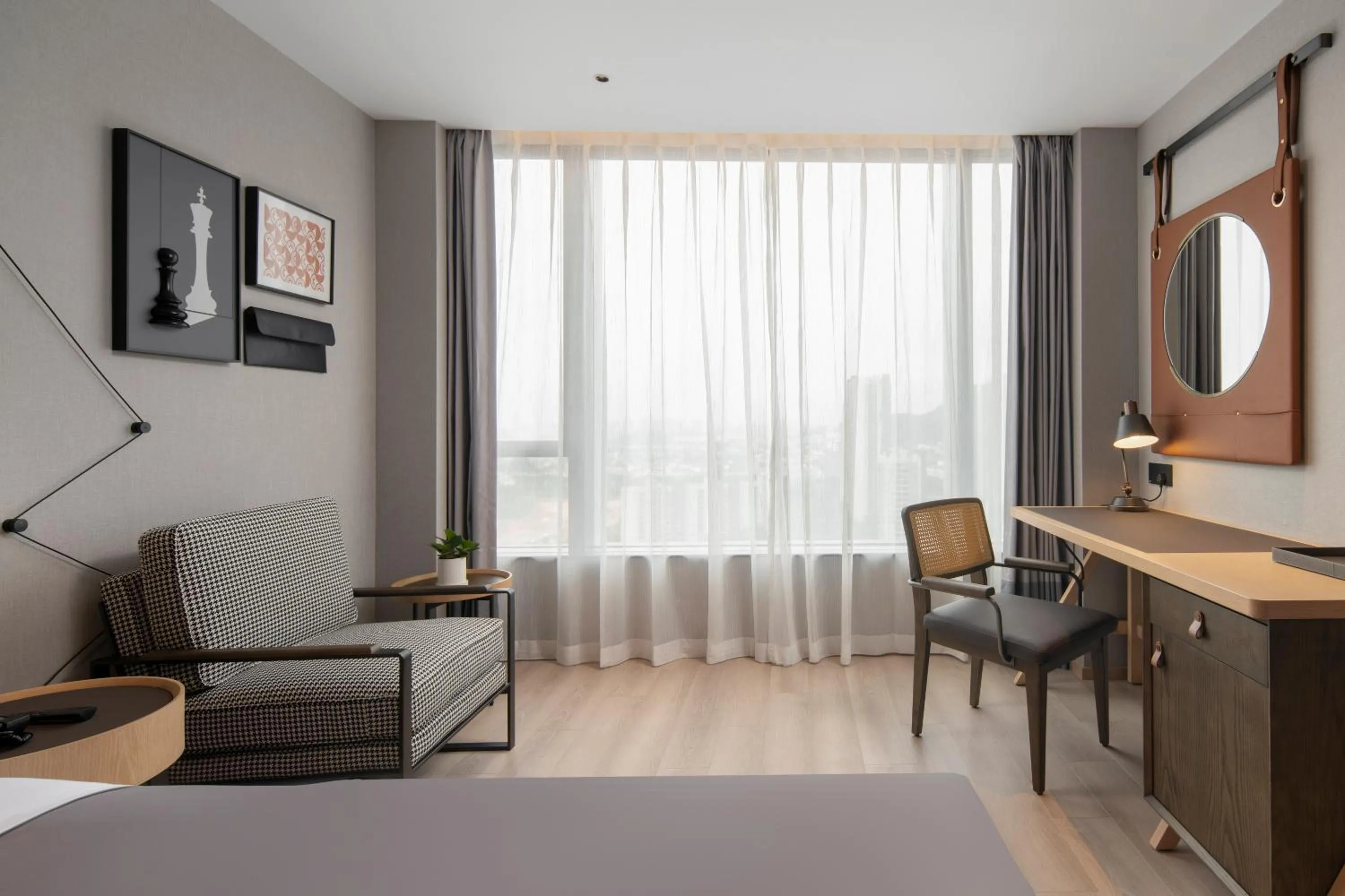 Seating area, Bed in Guangzhou Zengcheng Tongpai Hotel