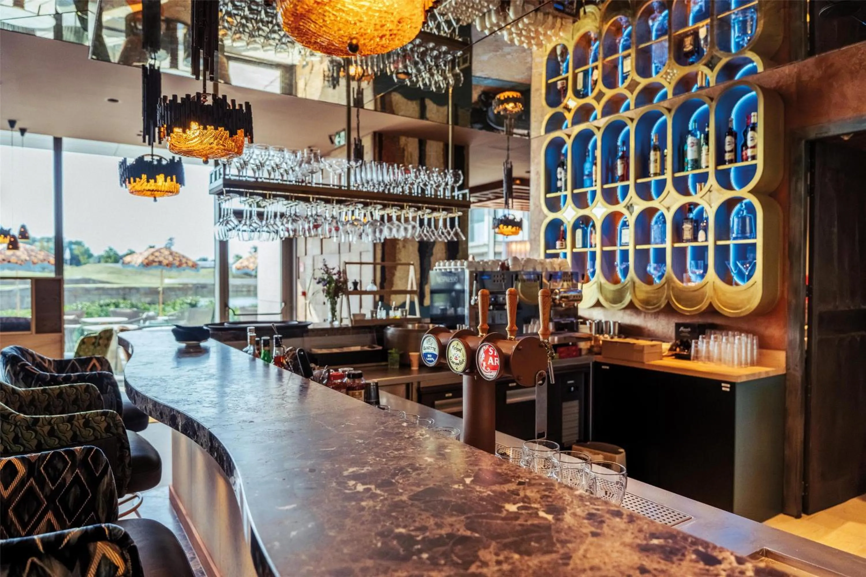 Lounge or bar in Radisson Collection The National Hotel, Brussels