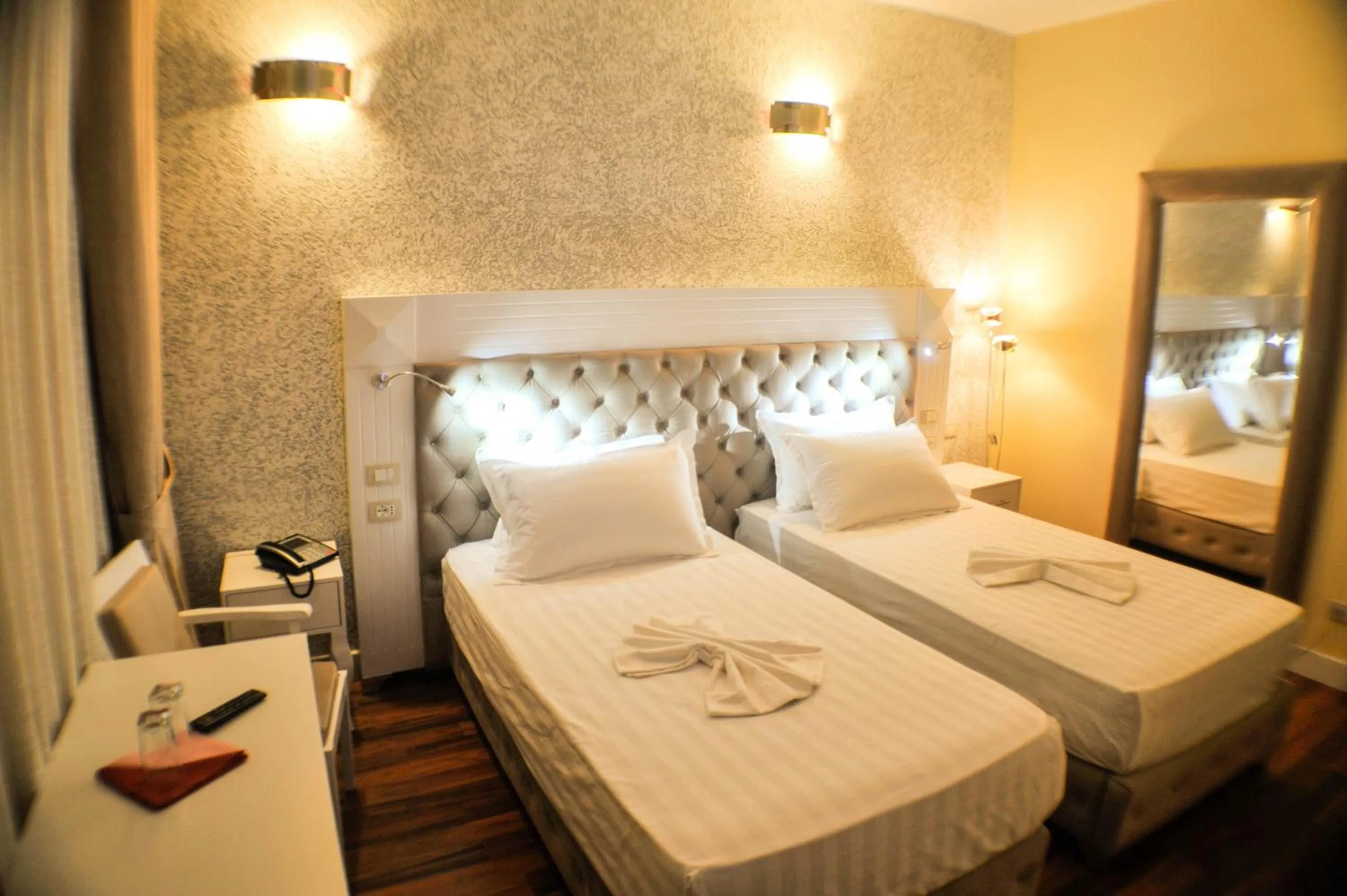 Bed in The Red Bricks Hotel