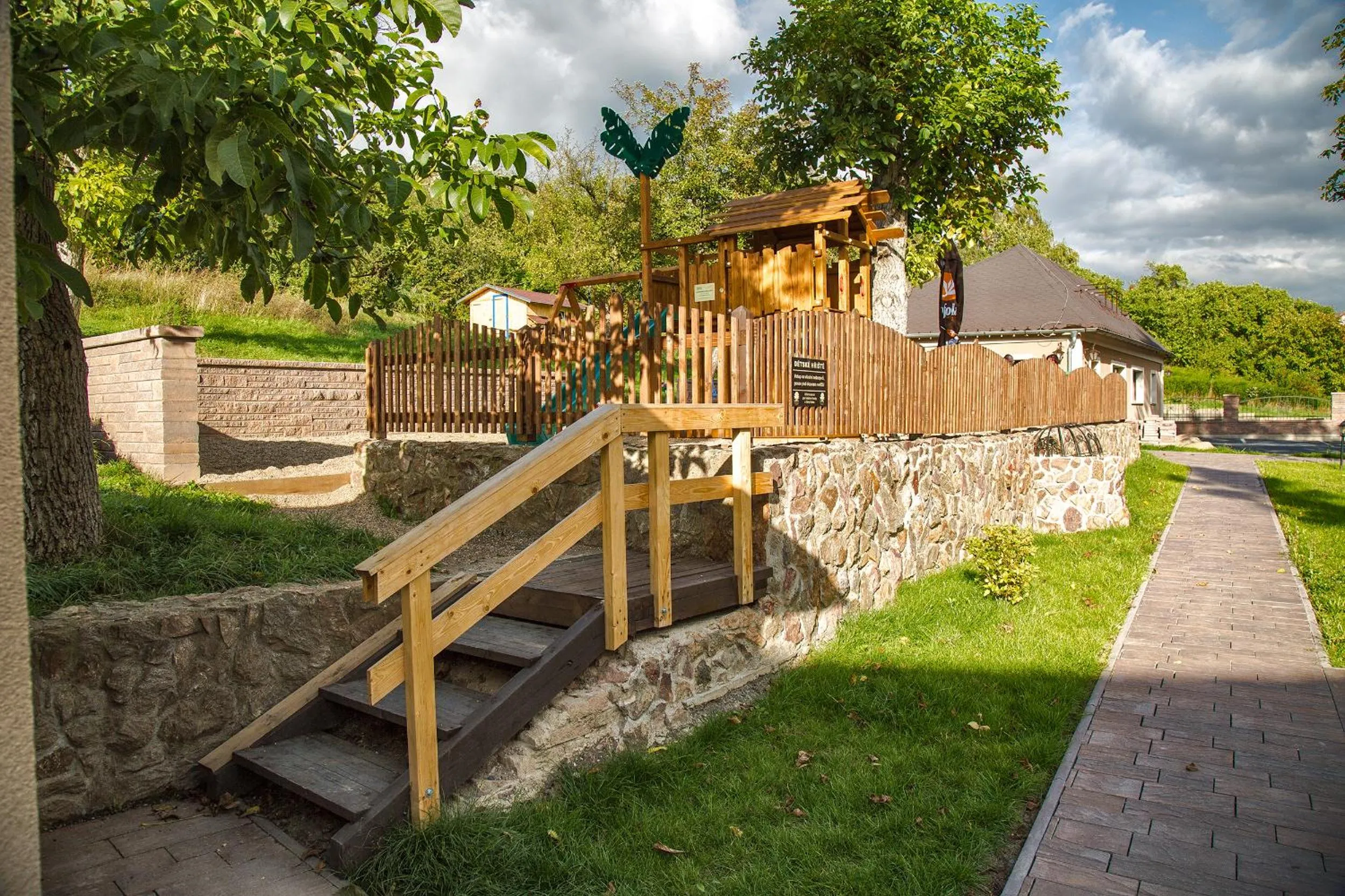 Property building in Hotel & Restaurant Pod Kaštany