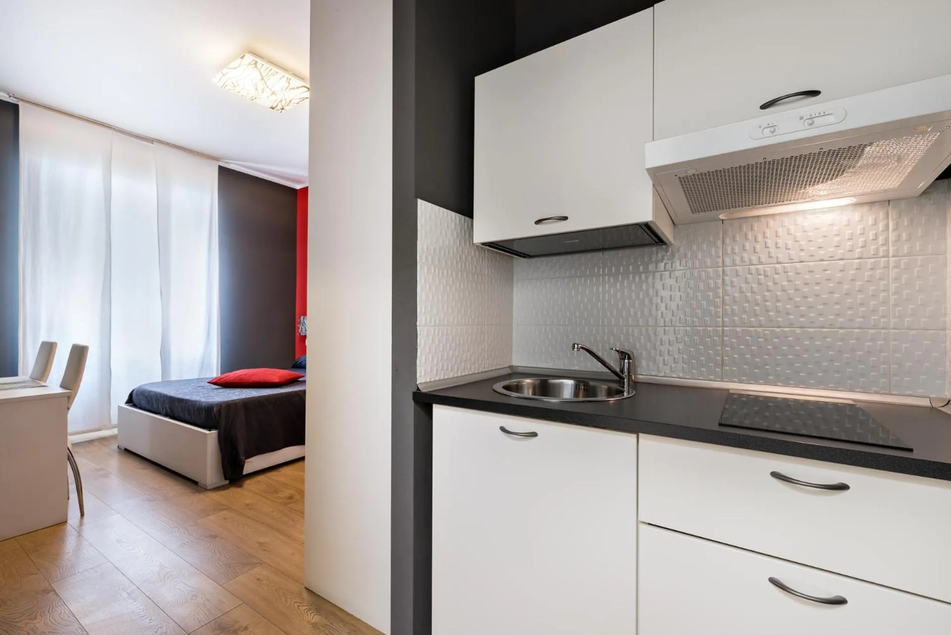 Kitchen or kitchenette, Bed in Affittacamere My Home