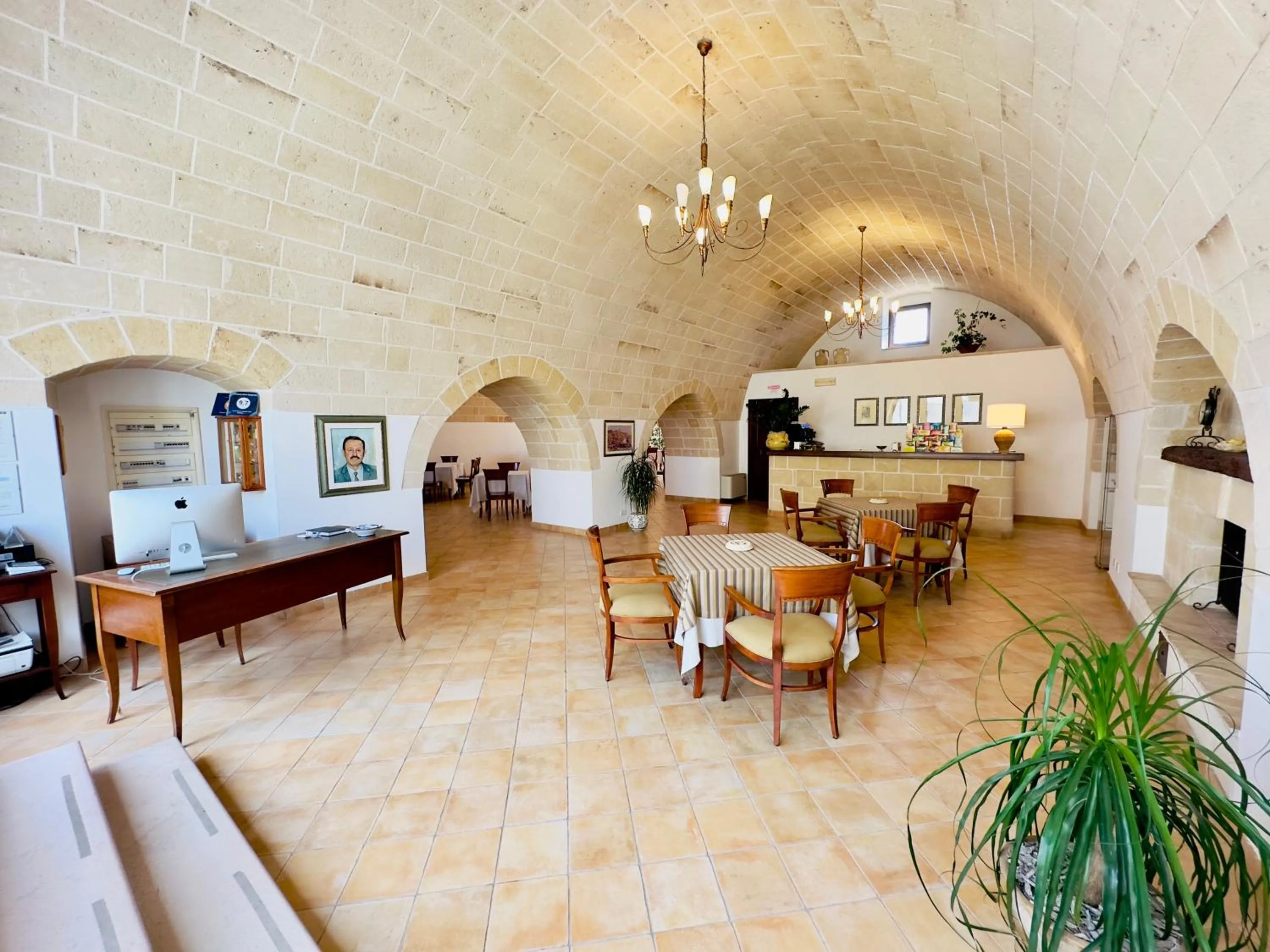 Lobby or reception in Masseria Torre Spagnola