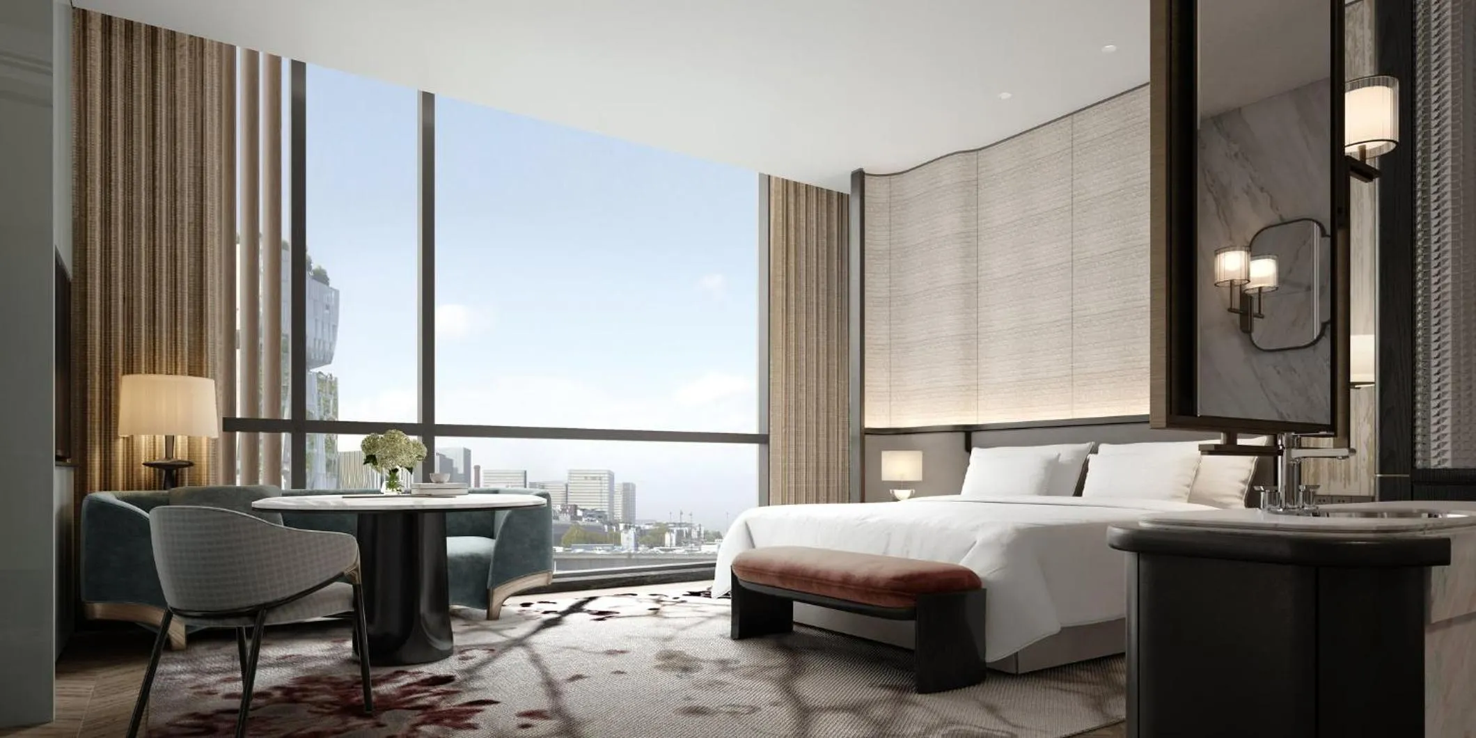 Photo of the whole room, Bed in InterContinental Changchun High Tech Zone by IHG