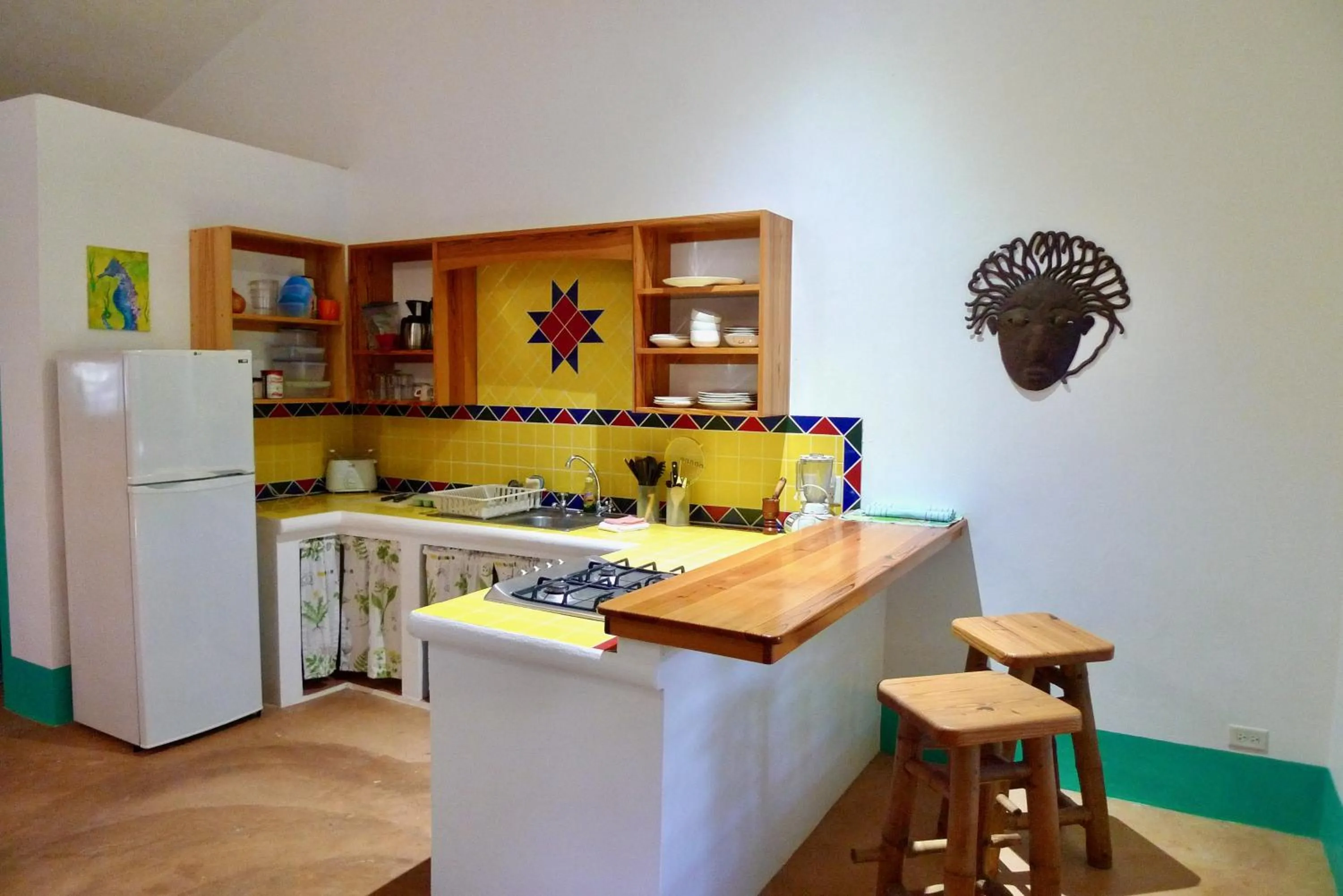 Kitchen or kitchenette in Apart-Hotel Garden Villa