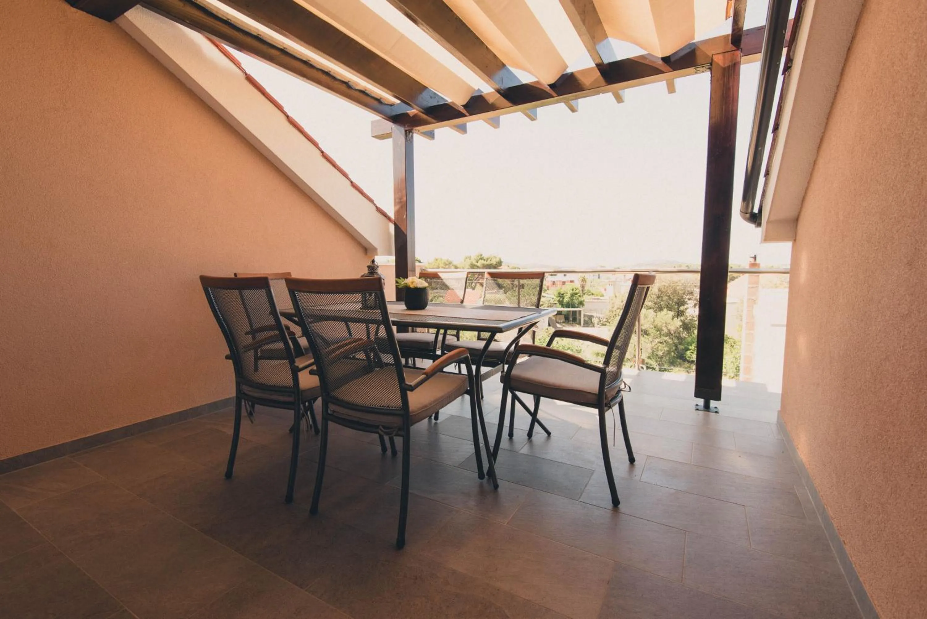 Balcony/Terrace in Apartments Sunny Garden