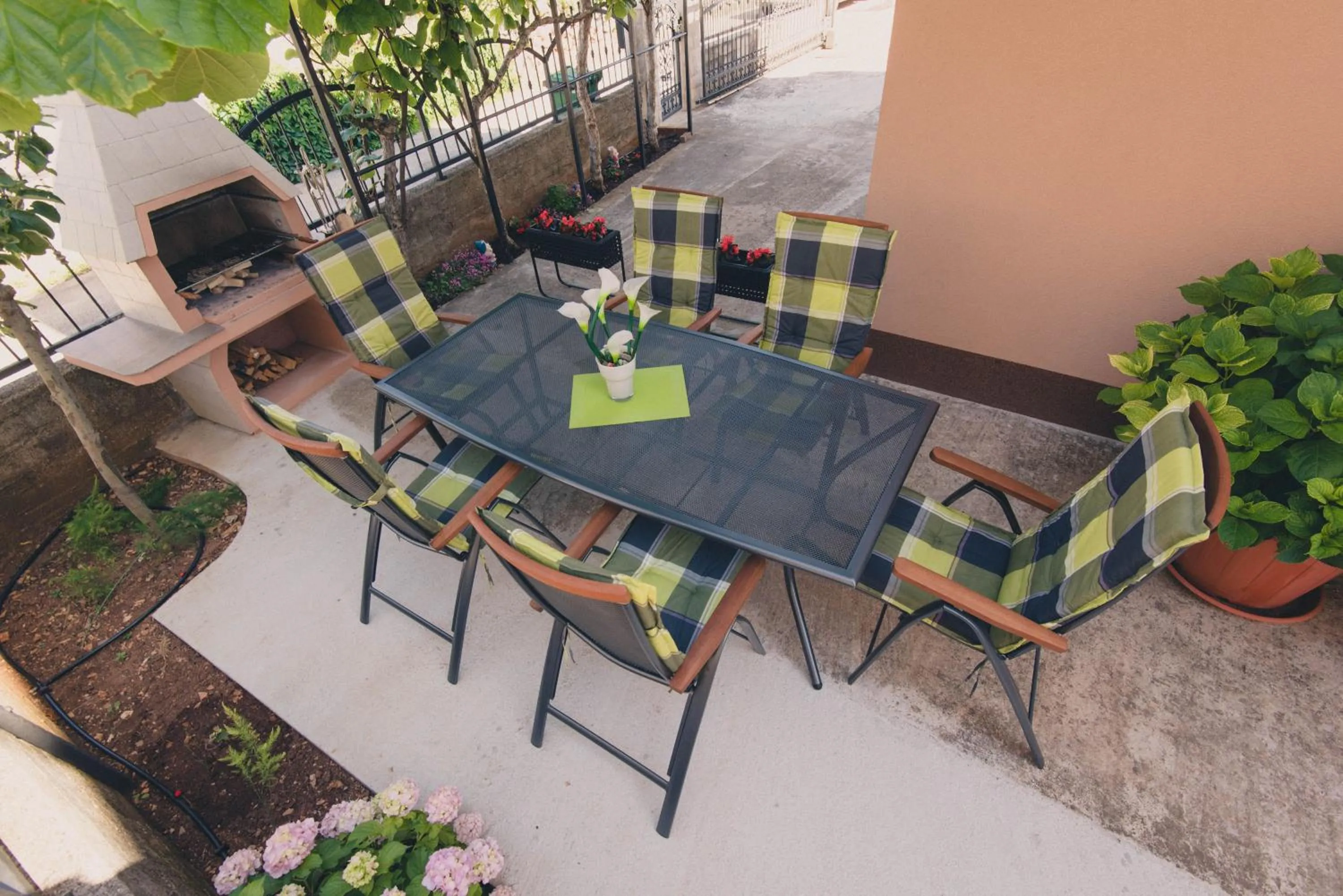 BBQ facilities in Apartments Sunny Garden