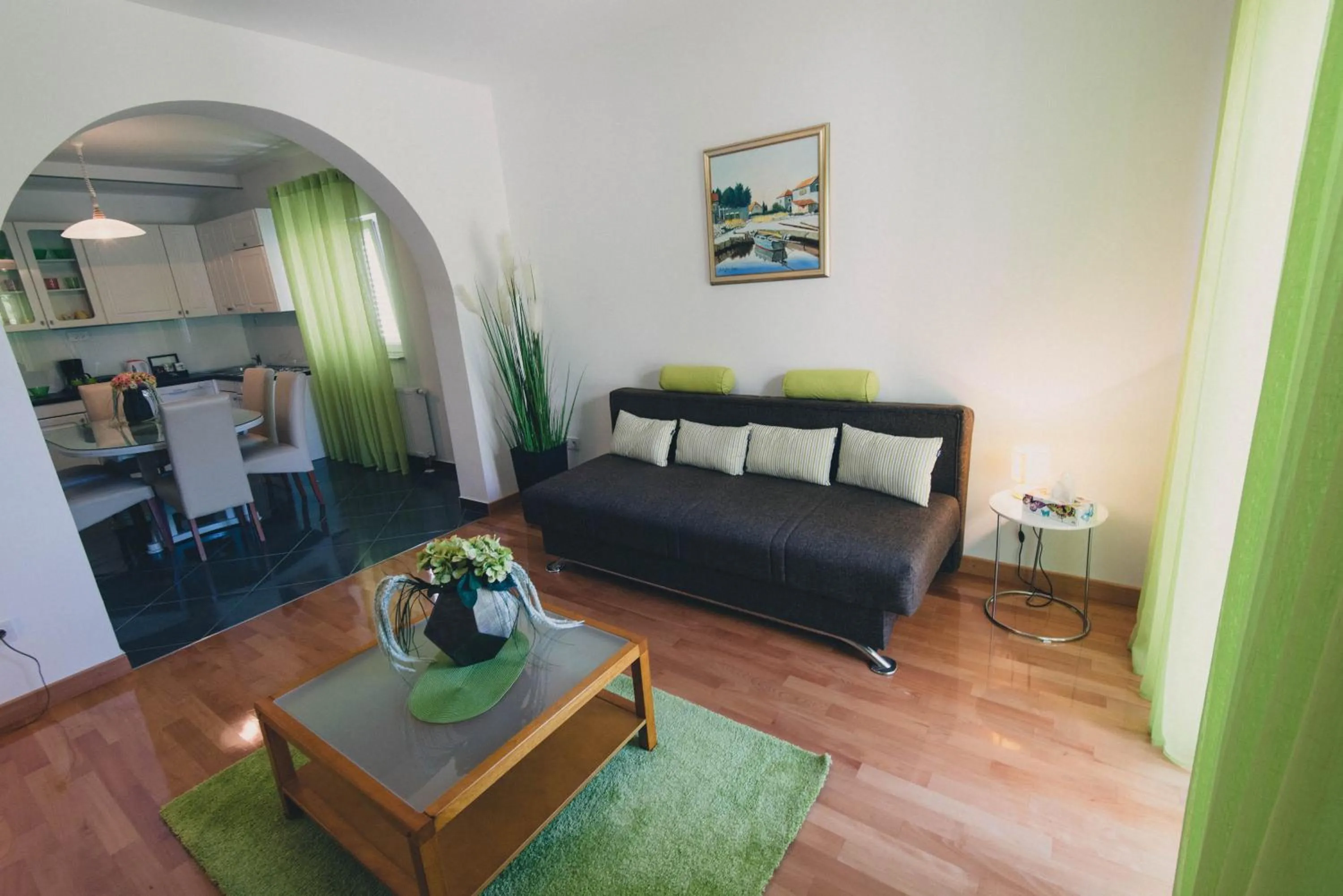 Kitchen or kitchenette in Apartments Sunny Garden