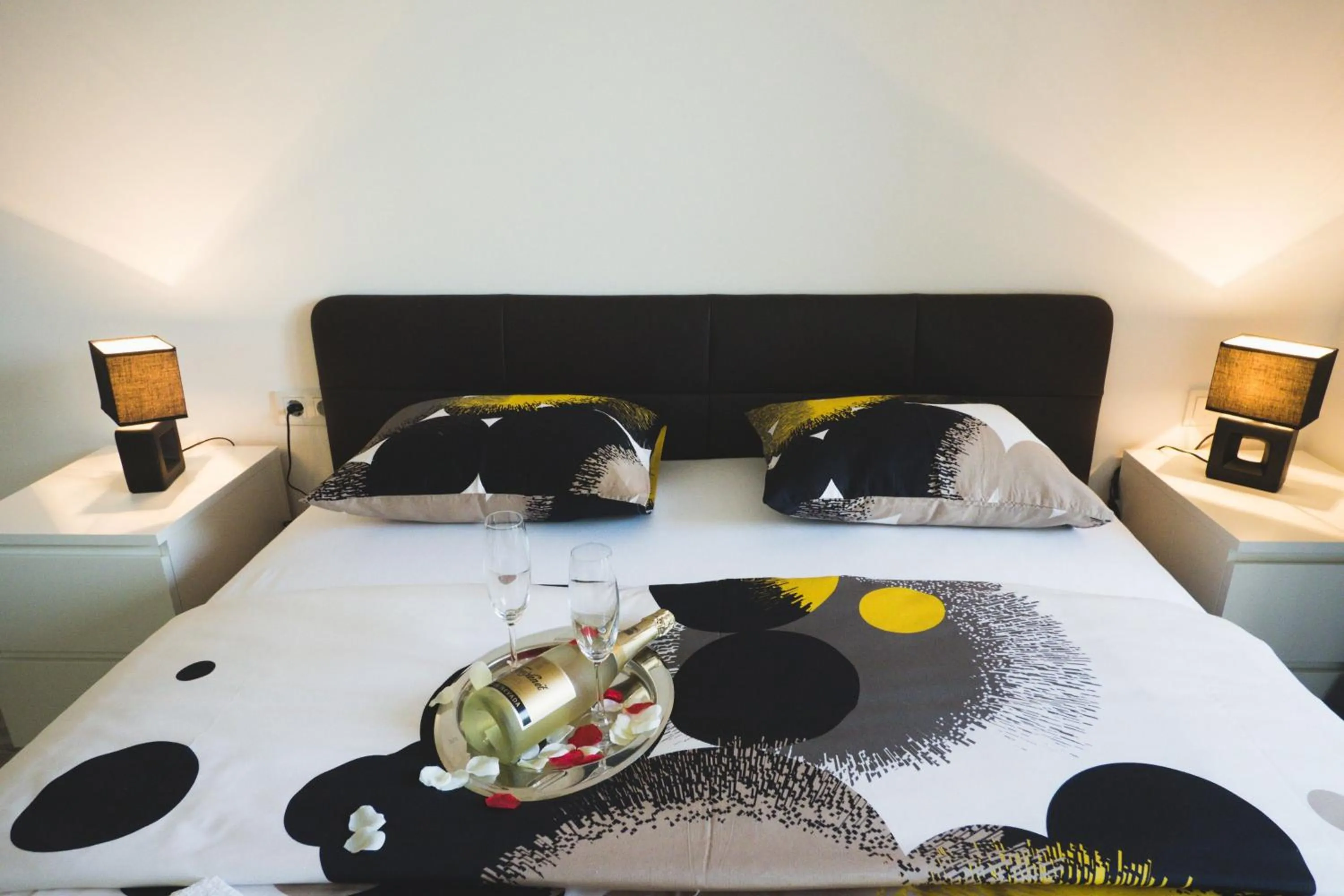 Bedroom, Bed in Apartments Sunny Garden