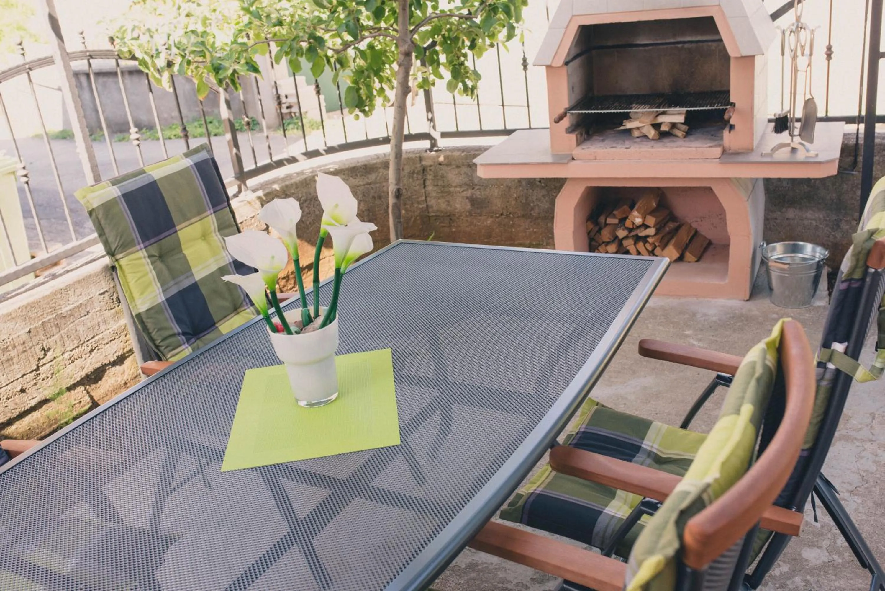 BBQ facilities in Apartments Sunny Garden