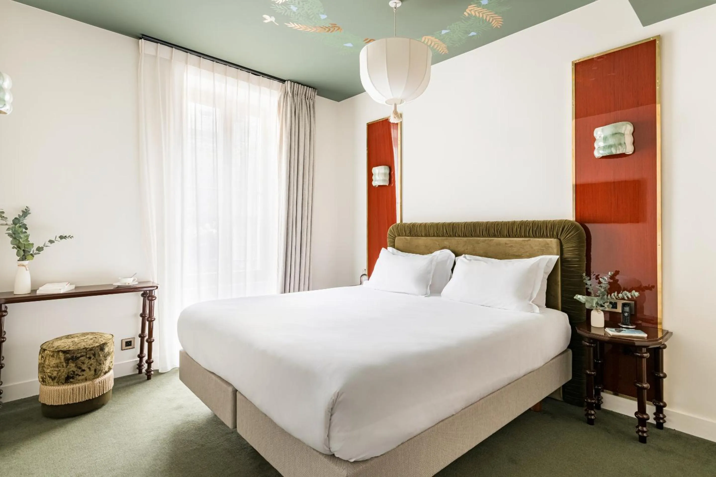 Bedroom, Bed in Hôtel La Cour du 6