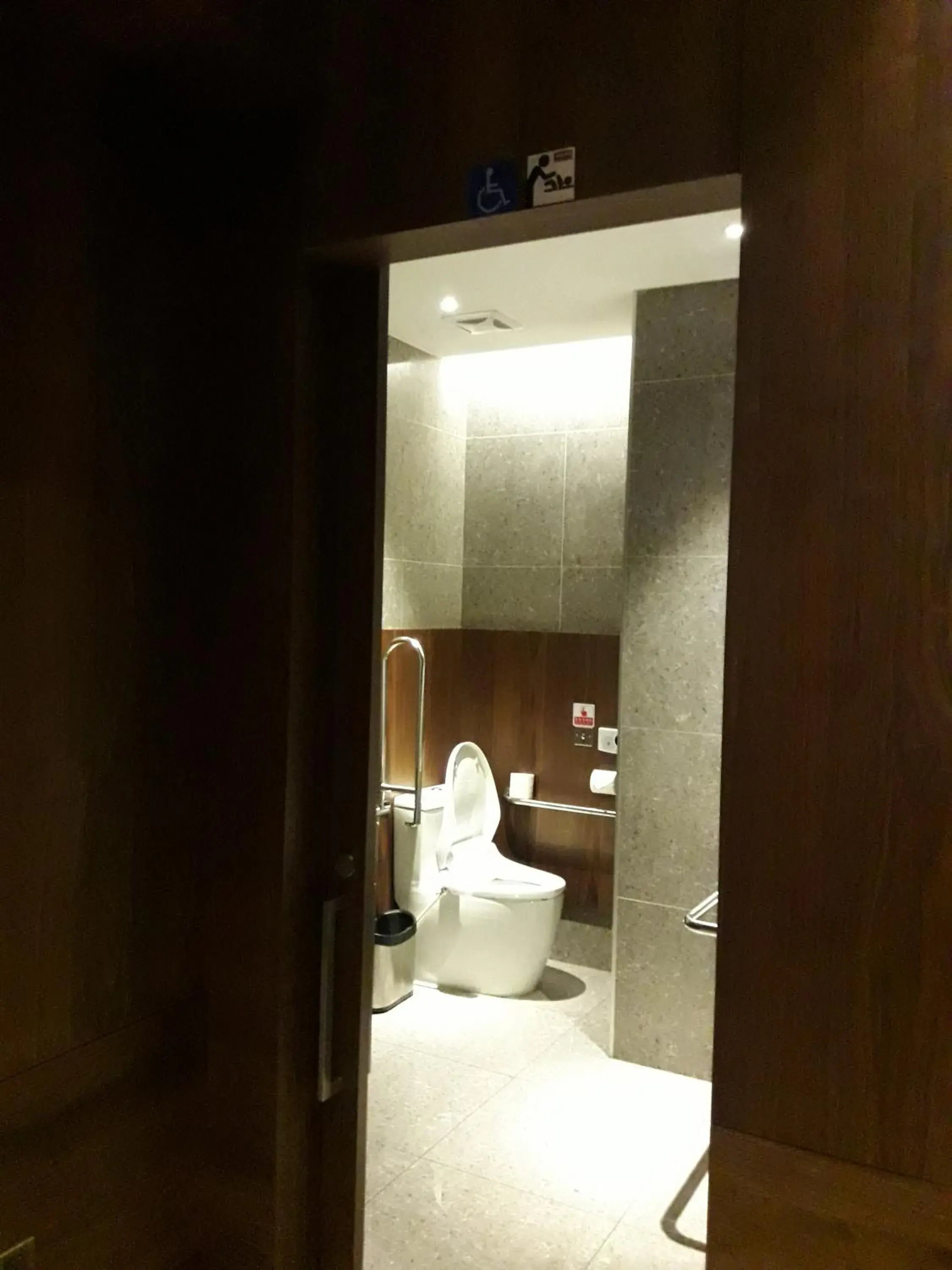 Facility for disabled guests, Bathroom in Hotel Intrendy