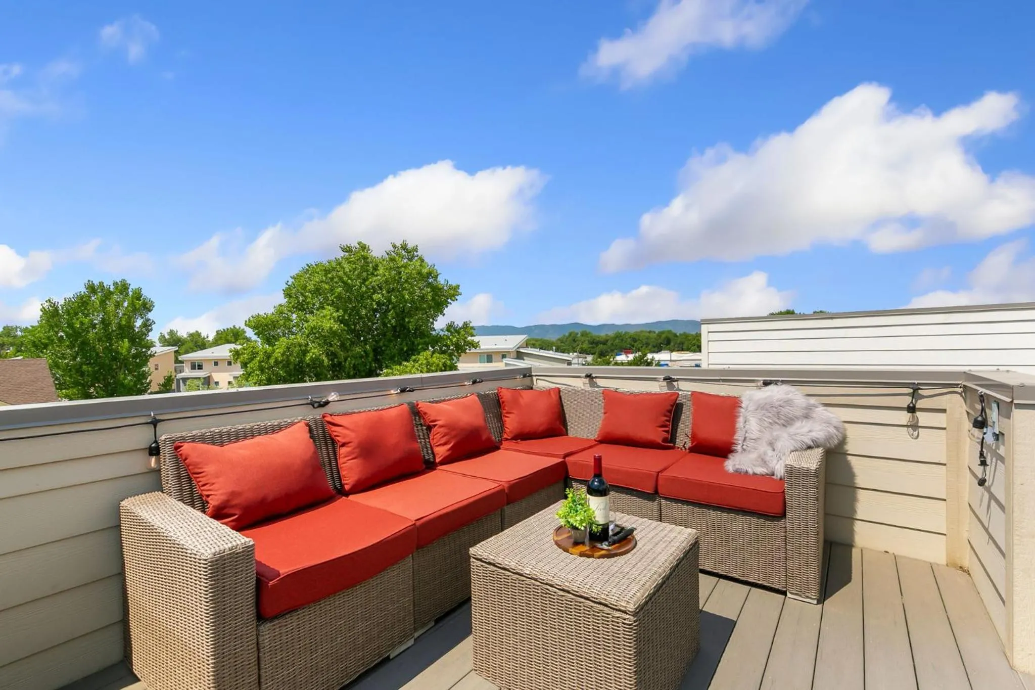 The Cycle Haus Rooftop Deck with Hot Tub and Views