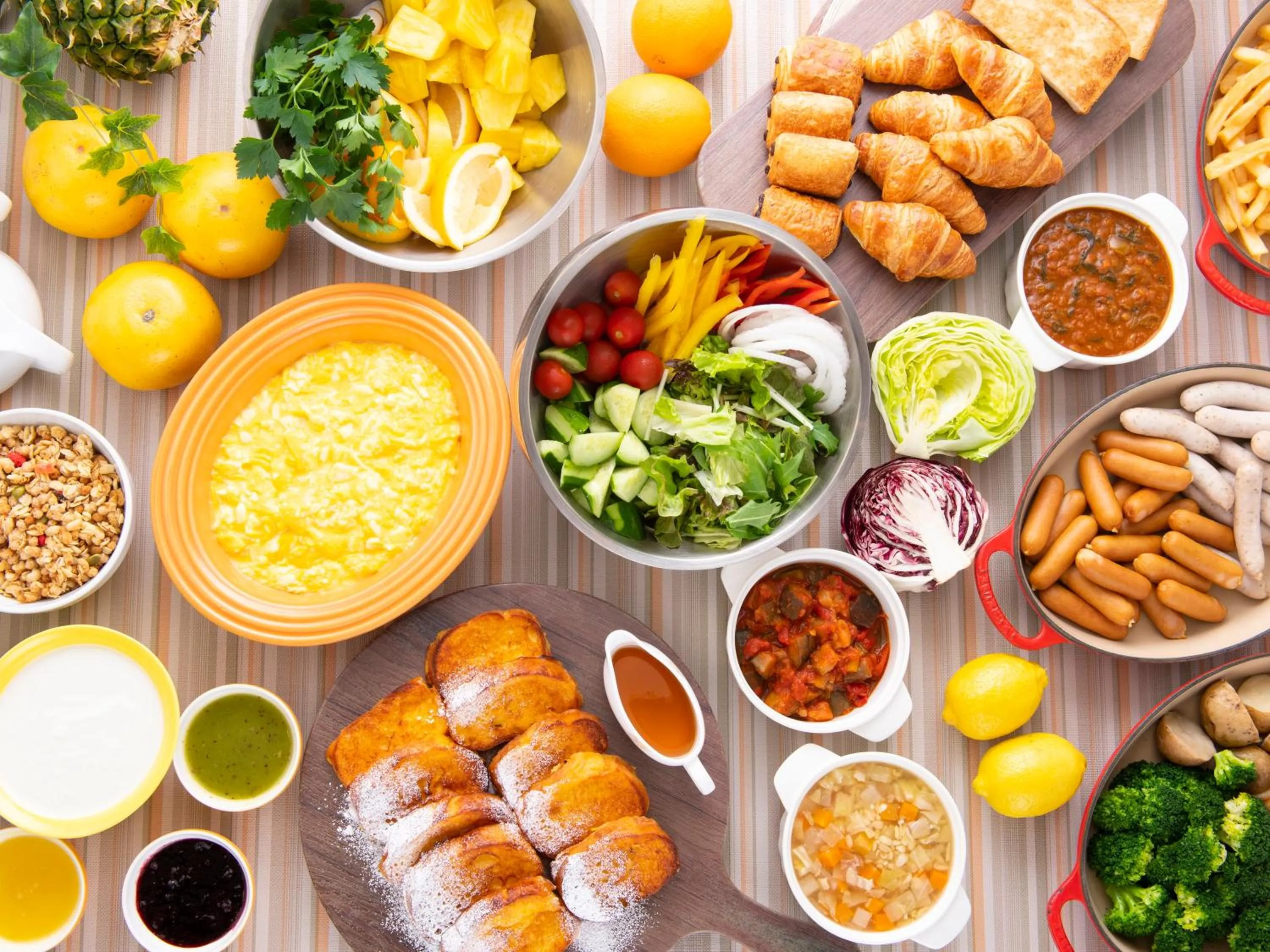 Buffet breakfast in Urayasu Brighton Hotel Tokyo Bay