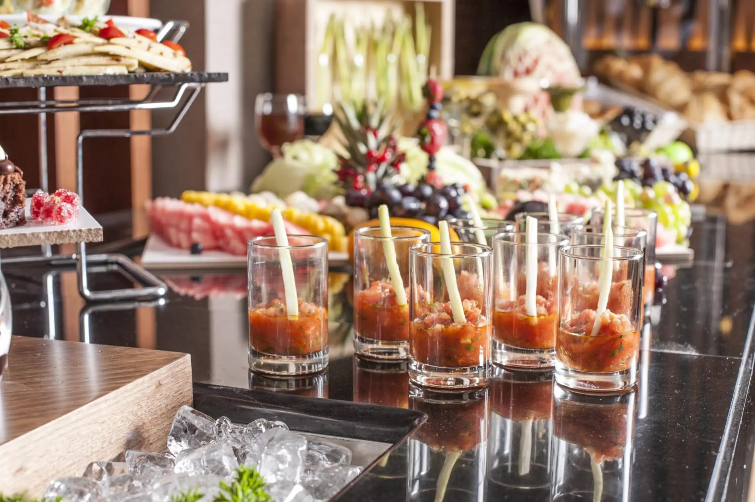 Buffet breakfast in Ramee Rose Hotel Buffet breakfast in Ramee Rose Hotel