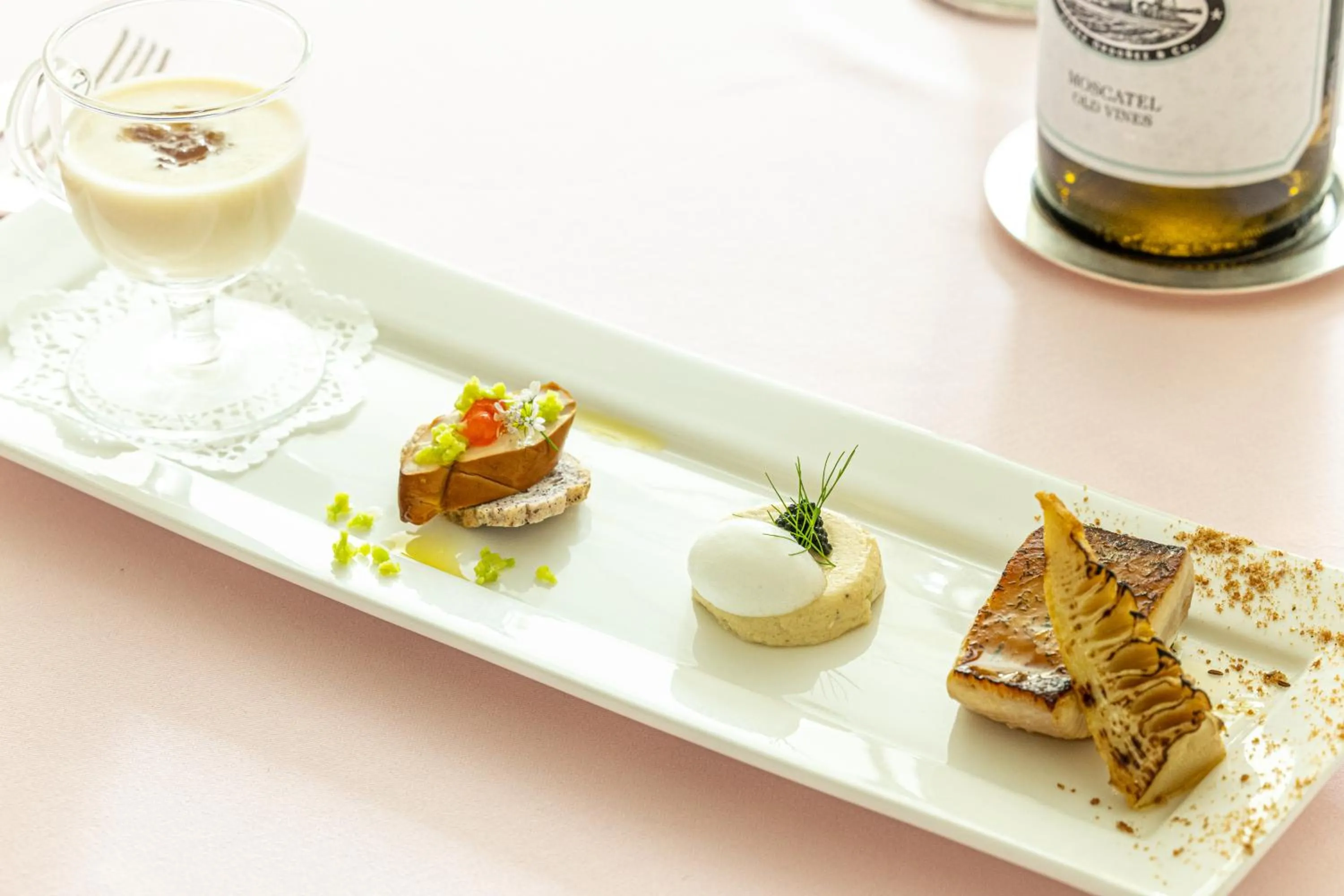 Food and drinks in Auberge Le Temps