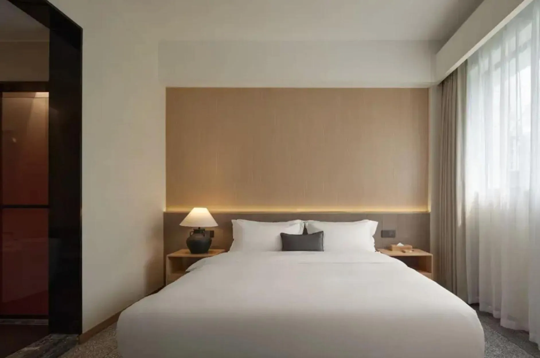Bedroom, Bed in The Hidden House Aesthetic Life Courtyard Hotel Kuanzhai Alley People's Park Subway Station Branch