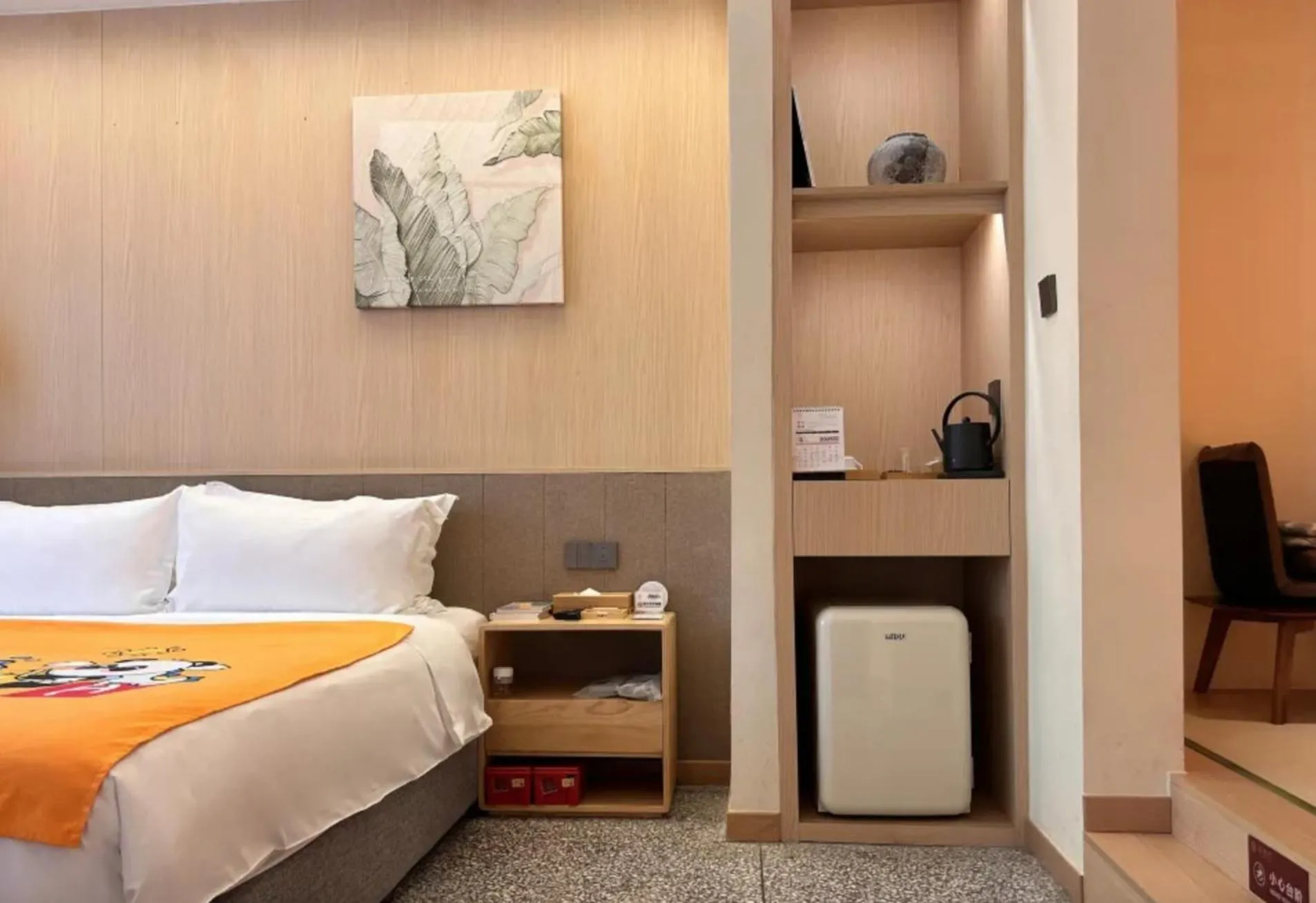Bedroom, Bed in The Hidden House Aesthetic Life Courtyard Hotel Kuanzhai Alley People's Park Subway Station Branch