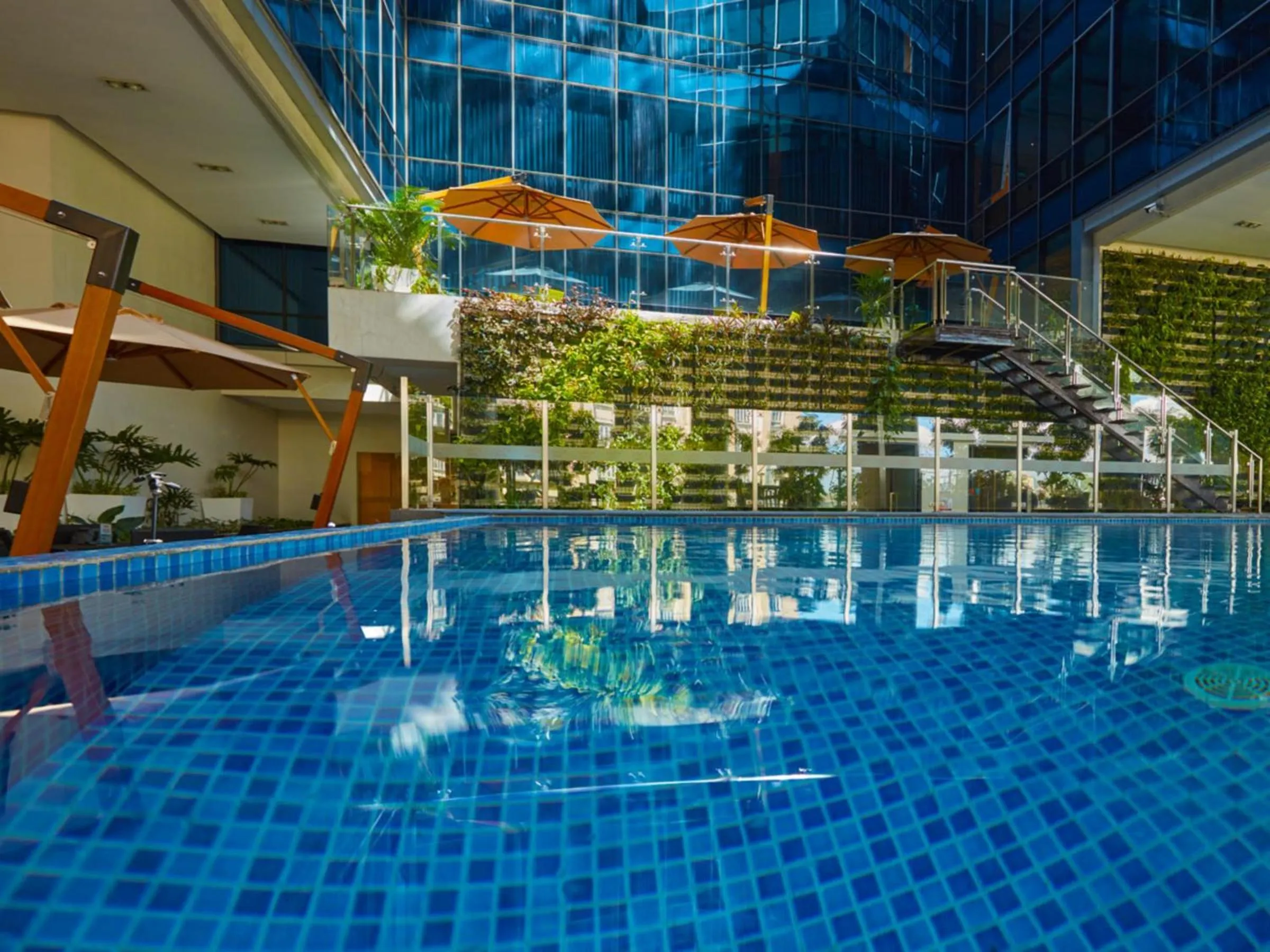 Pool view in Stay Across NAIA Terminal 3 in Newport City