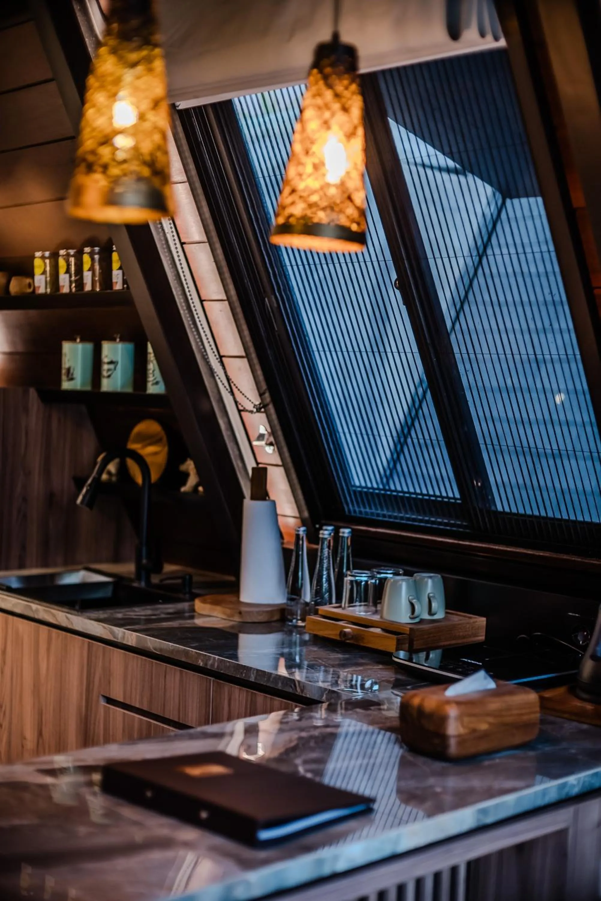 Kitchen or kitchenette in Lawangkala Resort Ubud