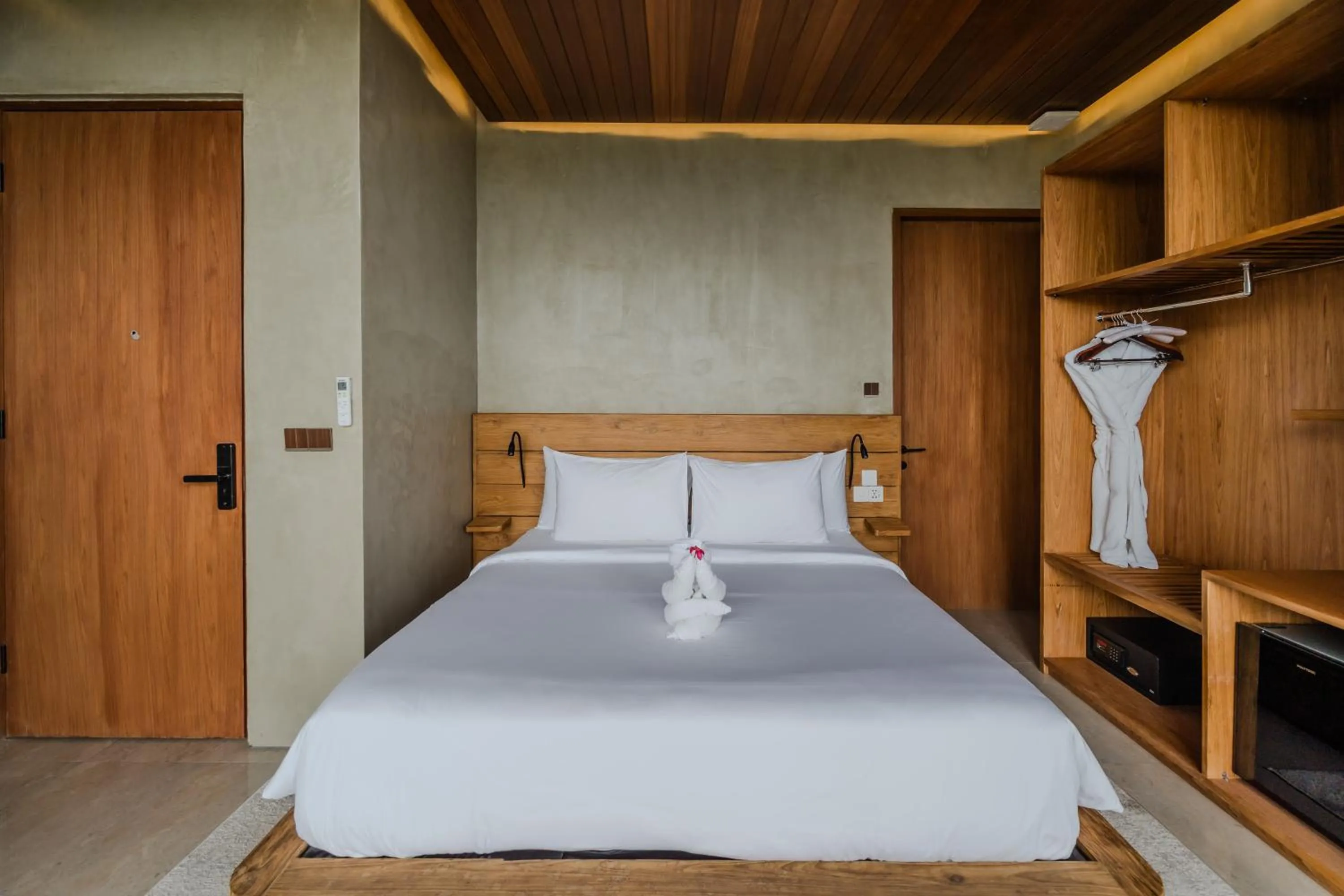 Bed in Lawangkala Resort Ubud