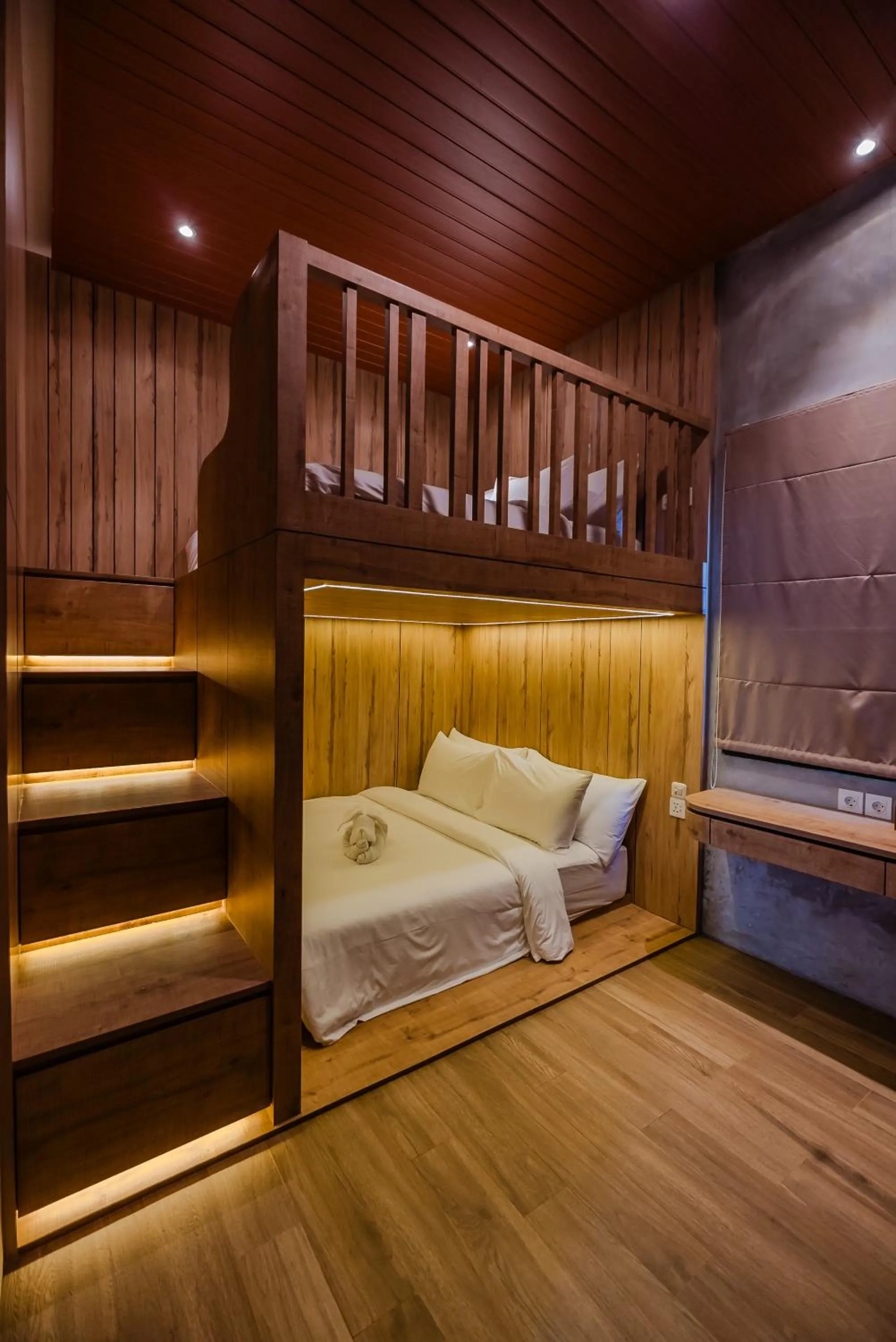 Bed in Lawangkala Resort Ubud