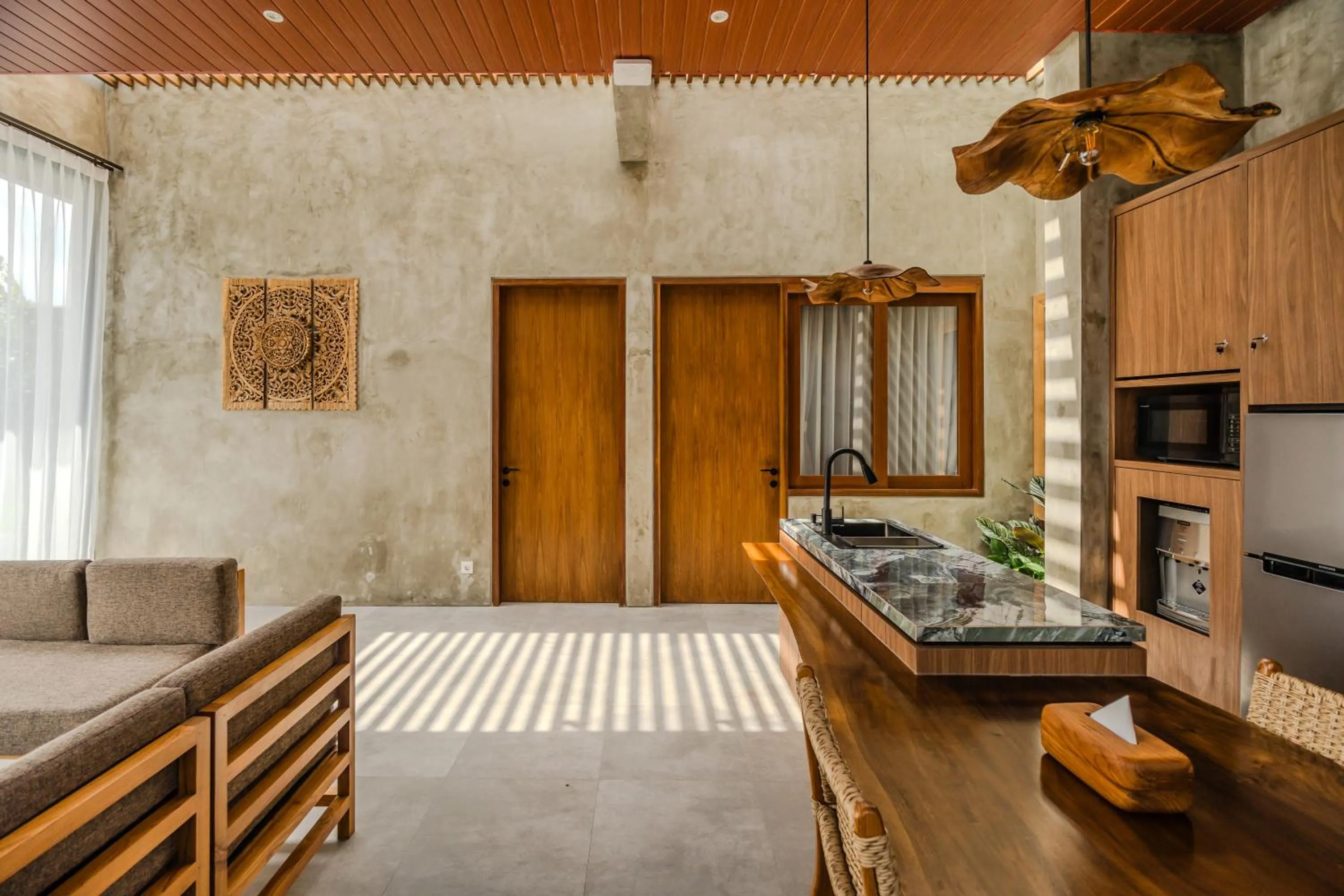 Living room in Lawangkala Resort Ubud