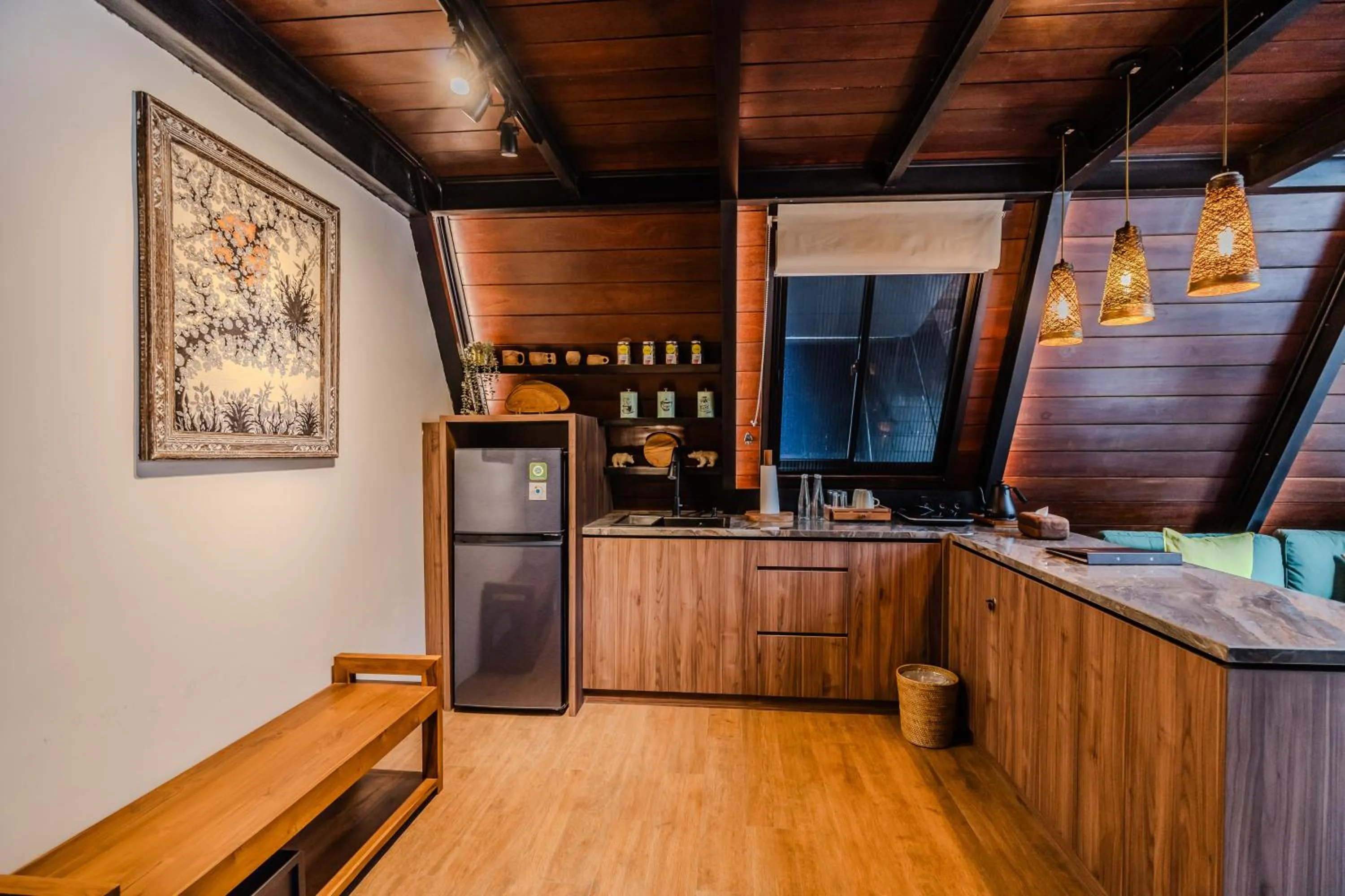 Kitchen or kitchenette in Lawangkala Resort Ubud