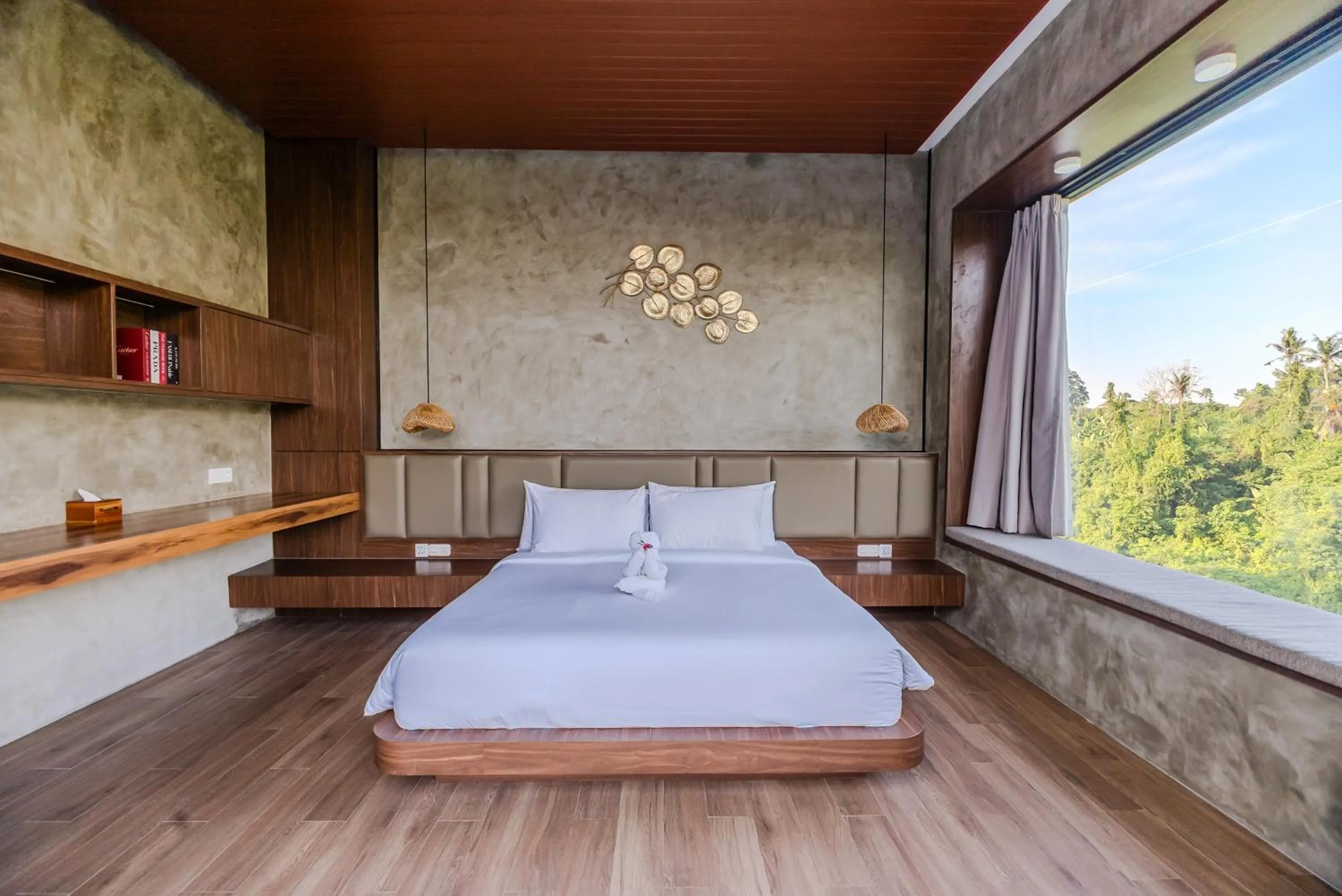 Bed in Lawangkala Resort Ubud