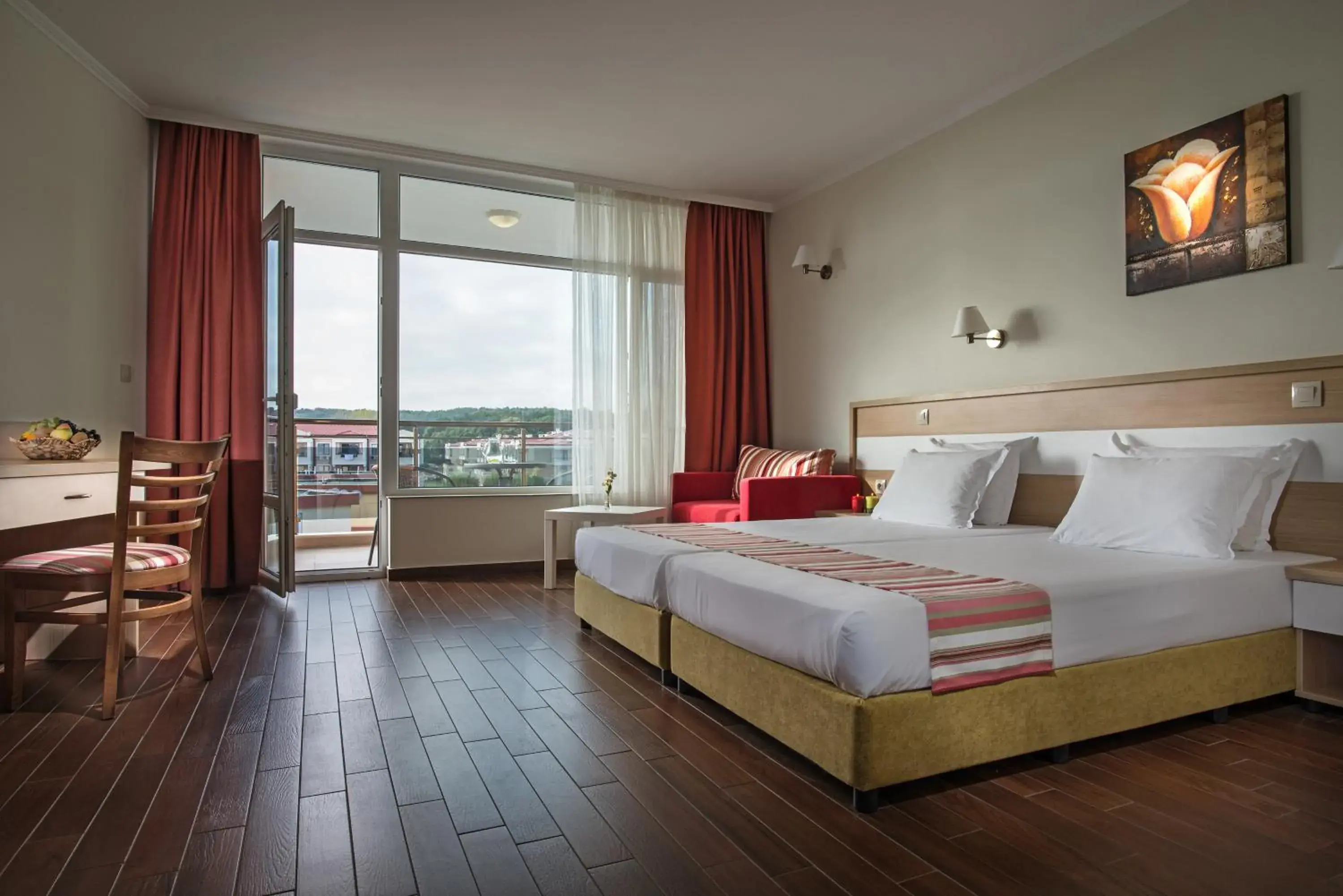 Twin Room with Balcony in Hotel Miramar Sozopol Twin Room with Balcony in Hotel Miramar Sozopol