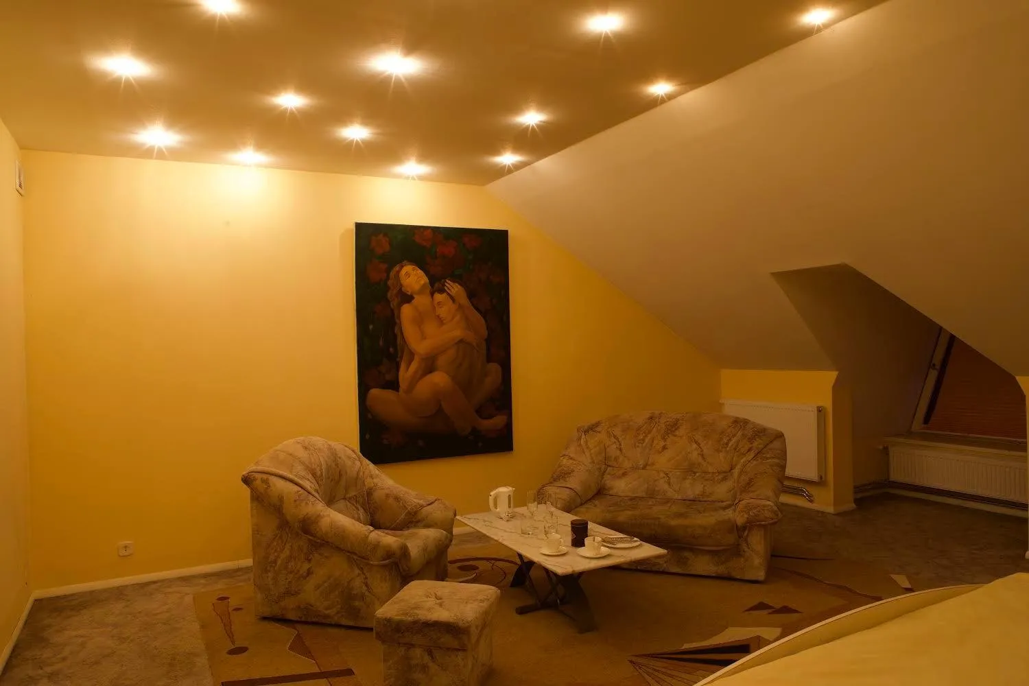 Seating area in Apartamentai Lampėdžiuose