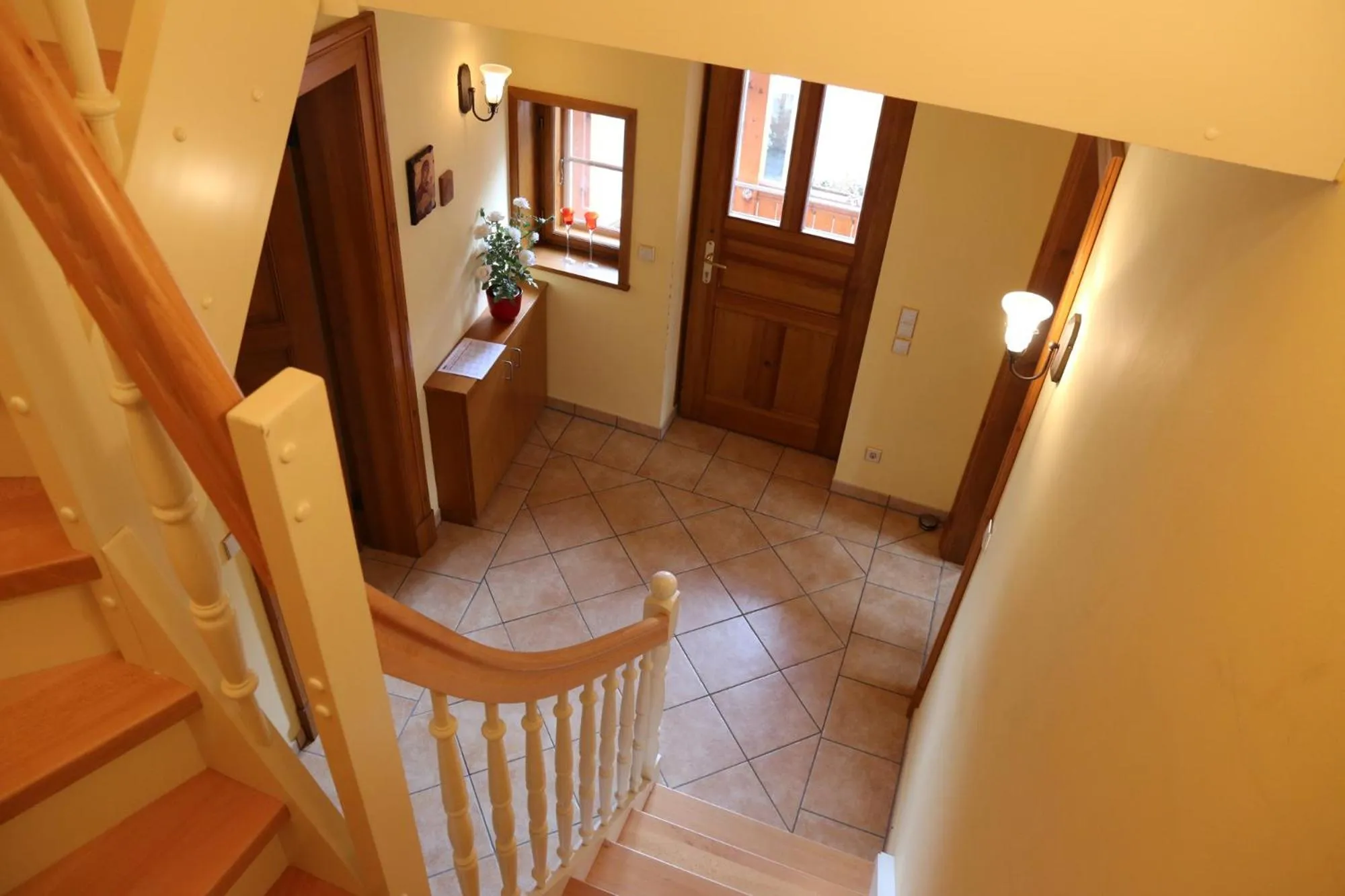 Lobby or reception in Gästehaus am Wasserturm