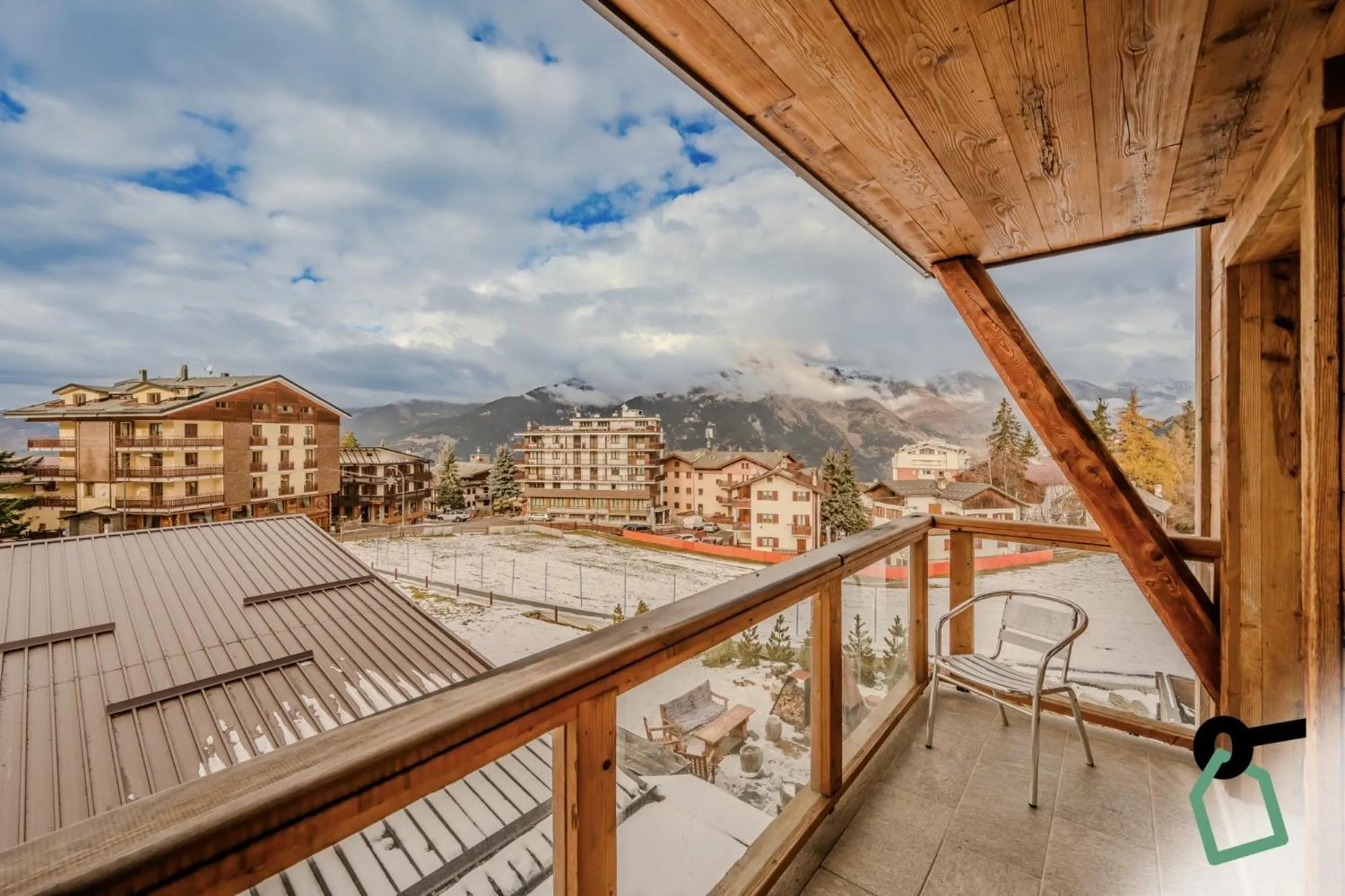 Balcony/Terrace in Hotiday Sauze Centro