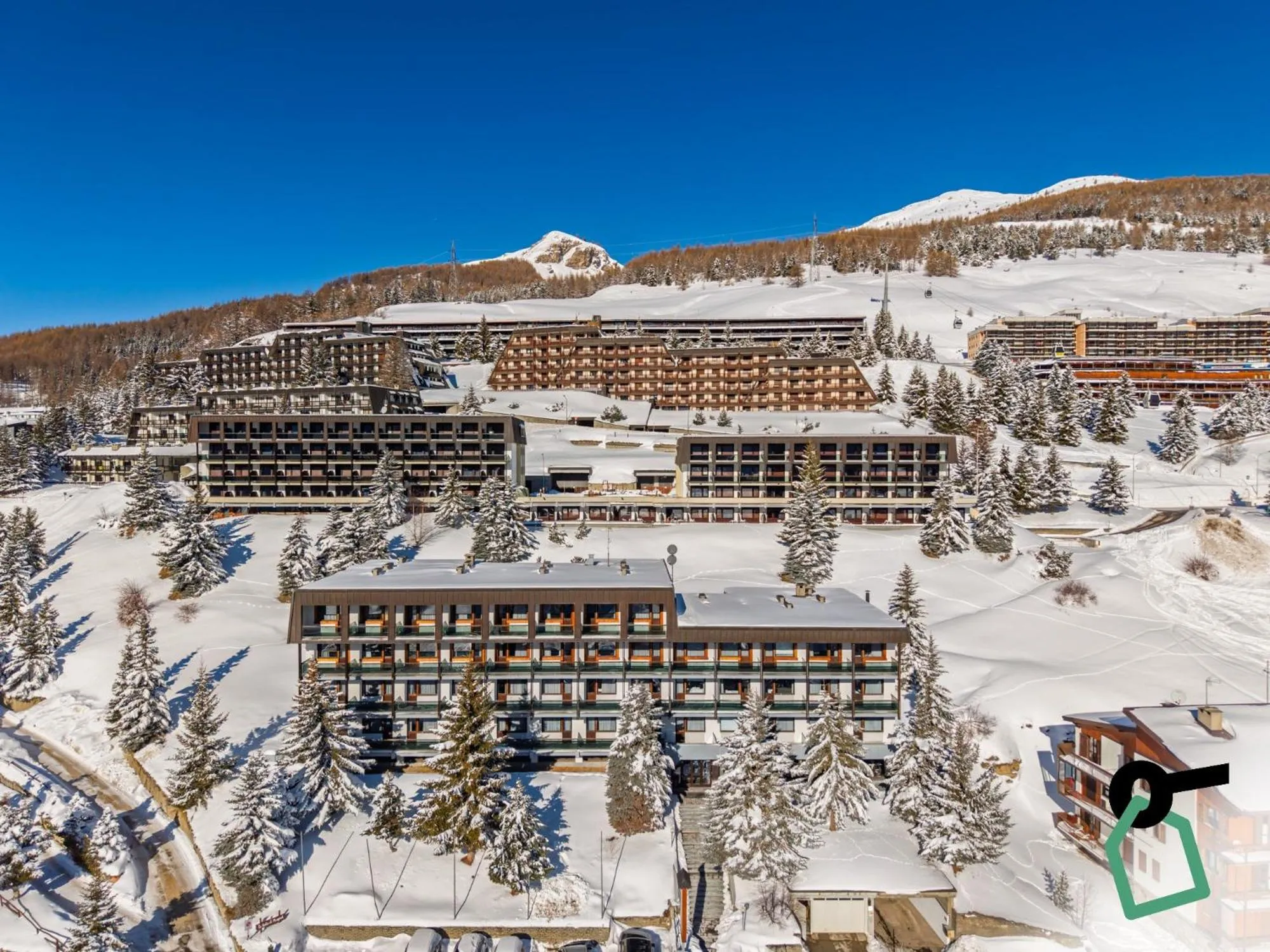 Property building in Hotiday Sestriere Ski Run