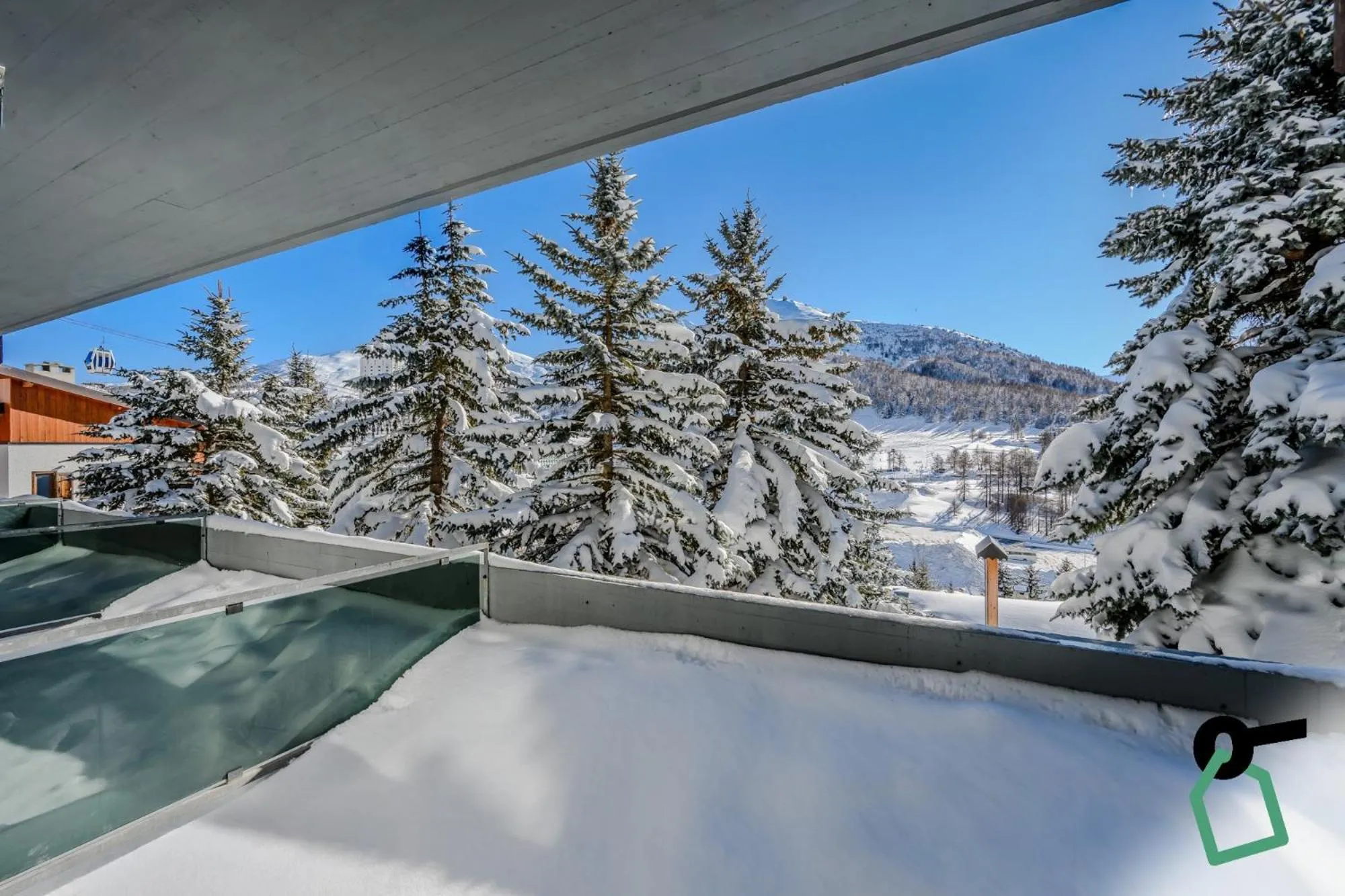 Balcony/Terrace in Hotiday Sestriere Ski Run