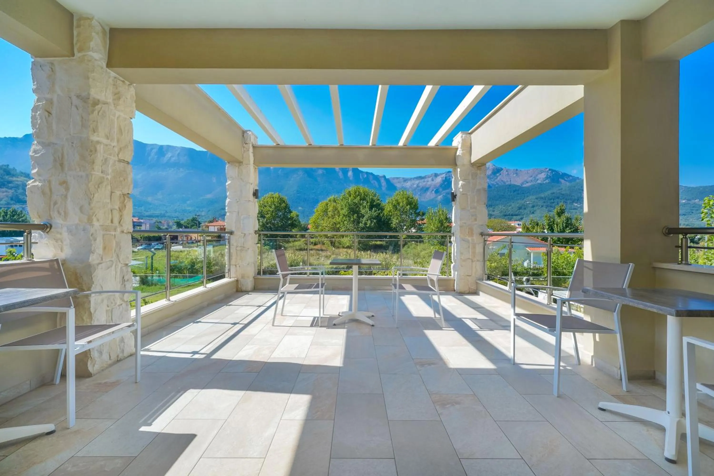 Patio in Iliorama Luxury Apartments