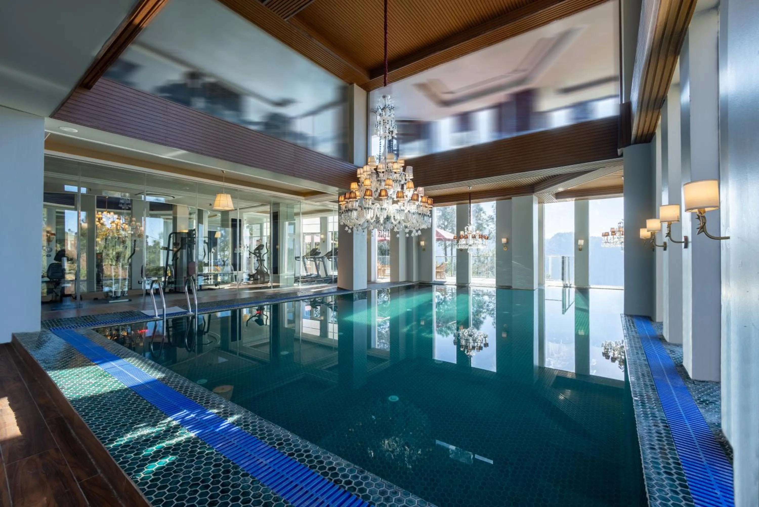 Pool view in The Manor Sports and Wellness Hotel