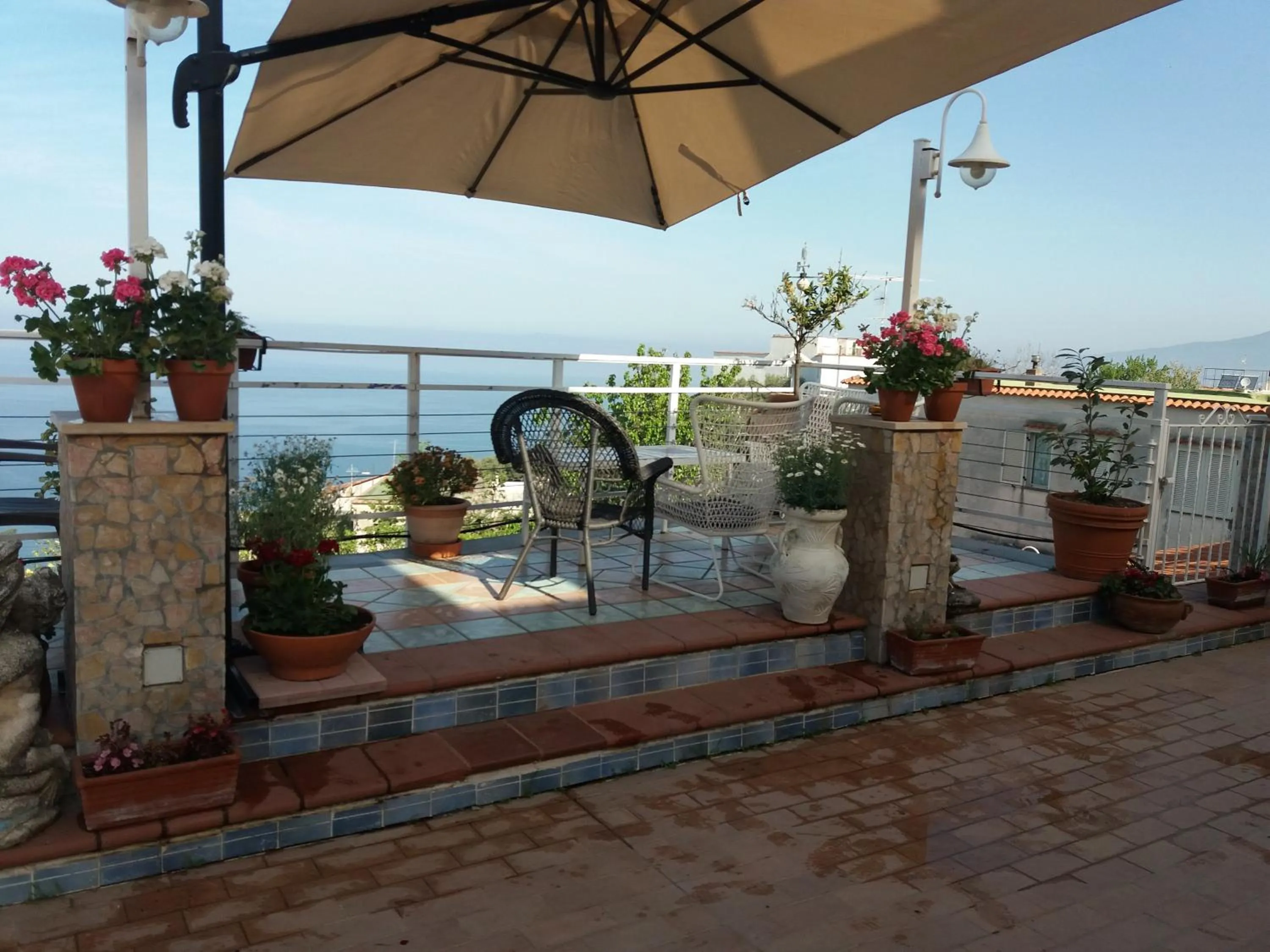 Patio in Garden on the Sea