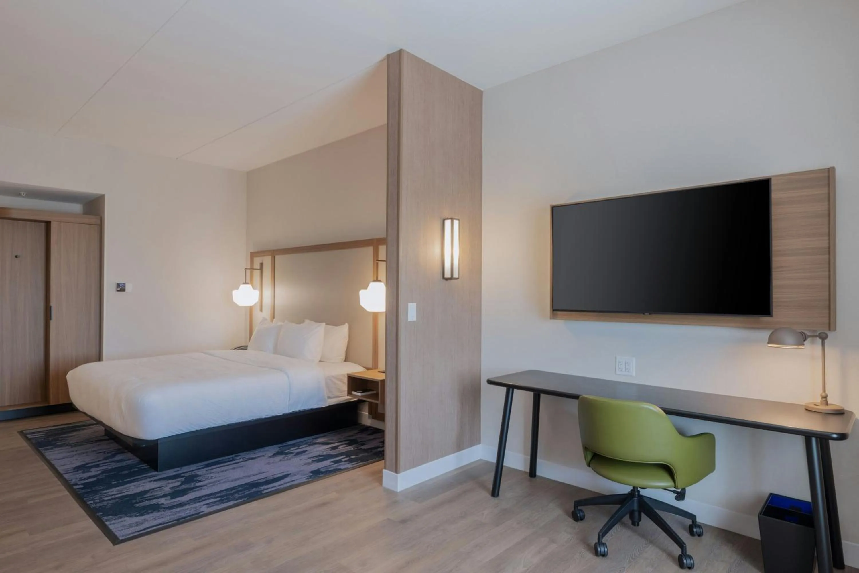 Living room, Bed in Fairfield Inn & Suites Dayton Beavercreek