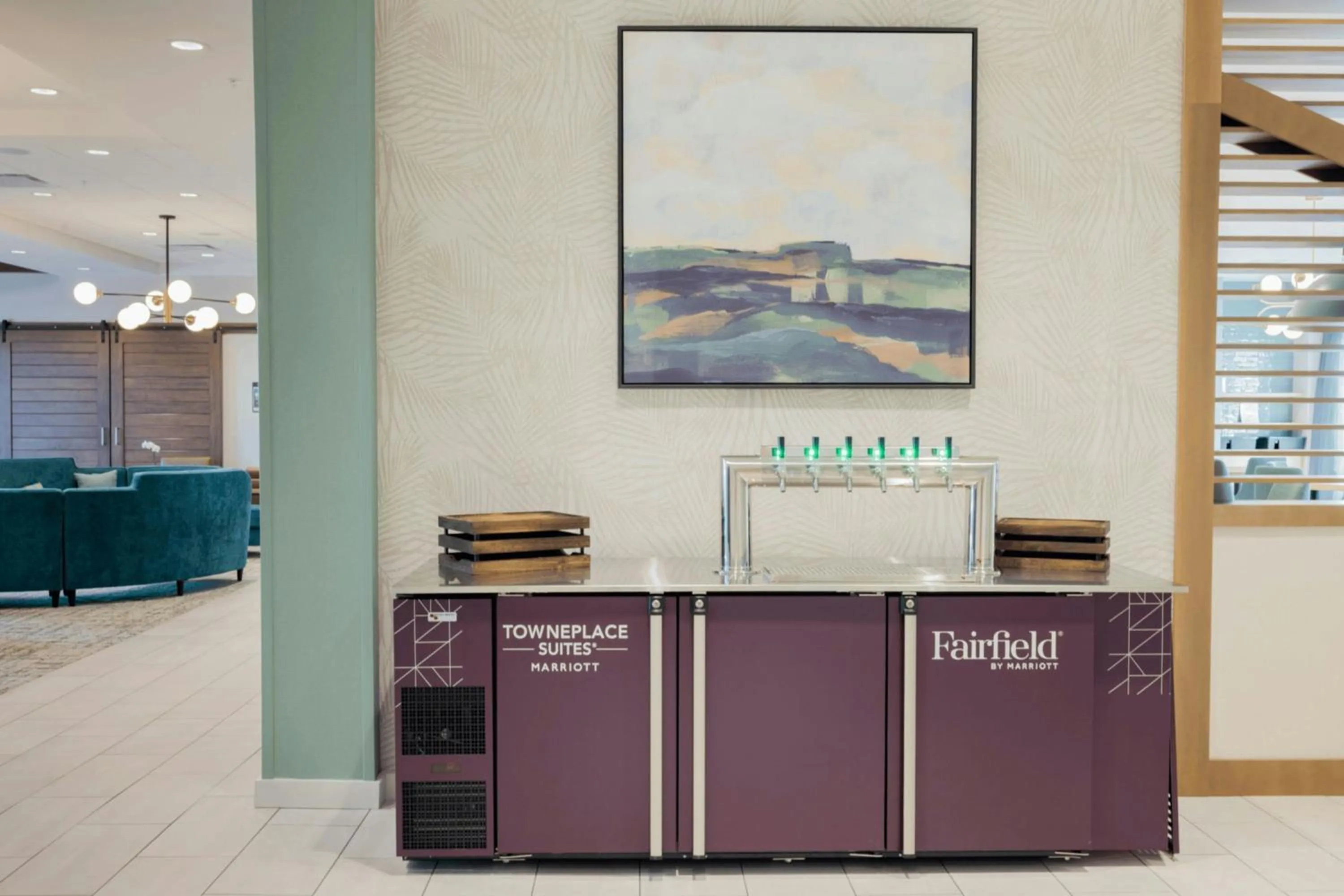 Lobby or reception in TownePlace Suites Dayton Beavercreek