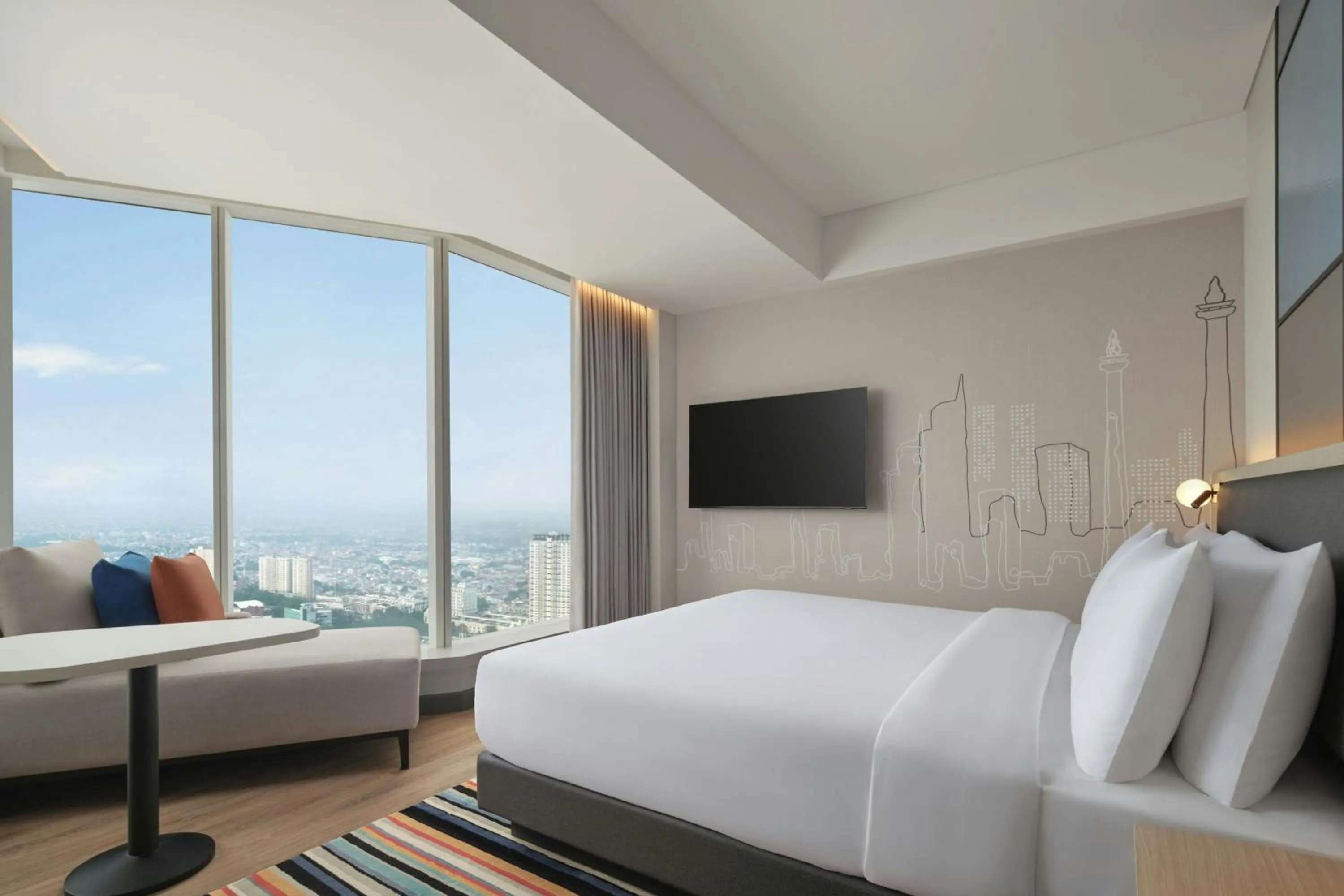 Photo of the whole room, Bed in Aloft Jakarta Kebon Jeruk